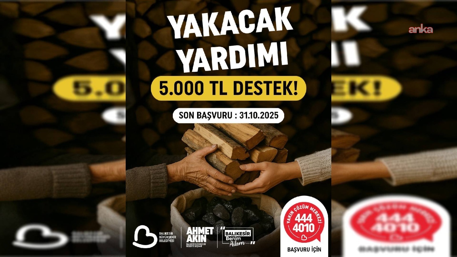 Balıkesir Büyükşehir Belediyesi’nin “Yakacak Yardımı” yürekleri ısıtacak