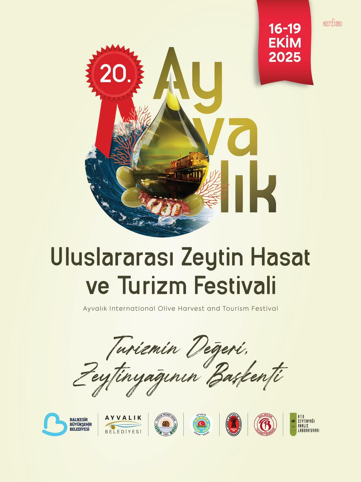 20'nci Ayvalık Uluslararası Zeytin Hasat ve Turizm Festivali için geri sayım başladı
