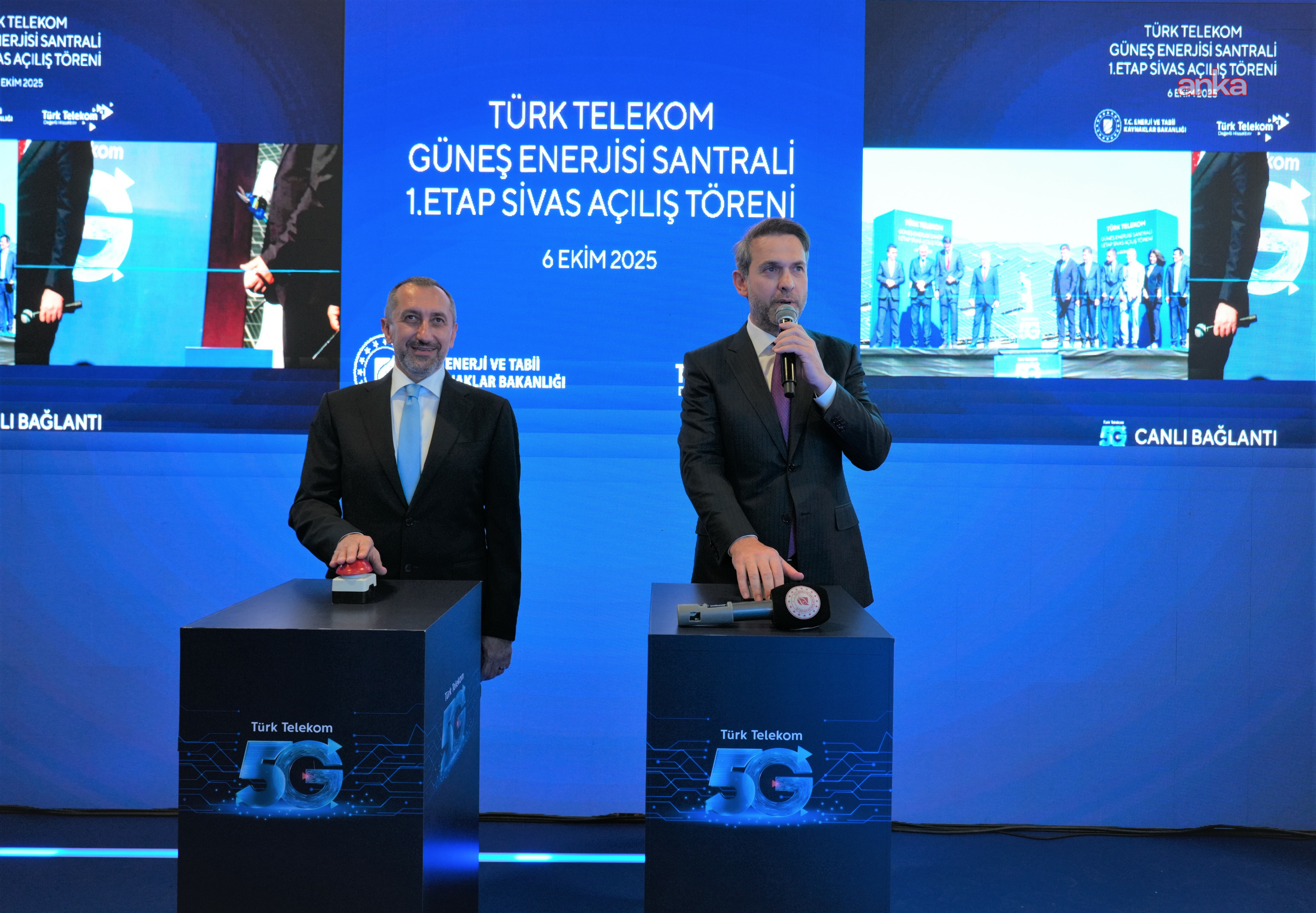 Türk Telekom, Sivas’taki GES yatırımını 5G ile İstanbul’dan açtı