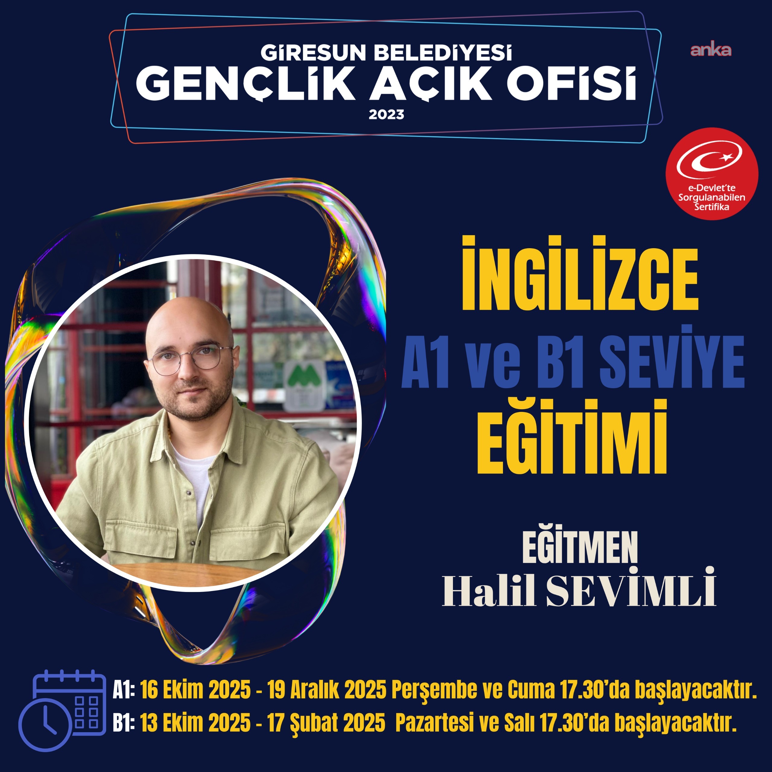 Giresun Belediyesi'nden İngilizce eğitimi programı