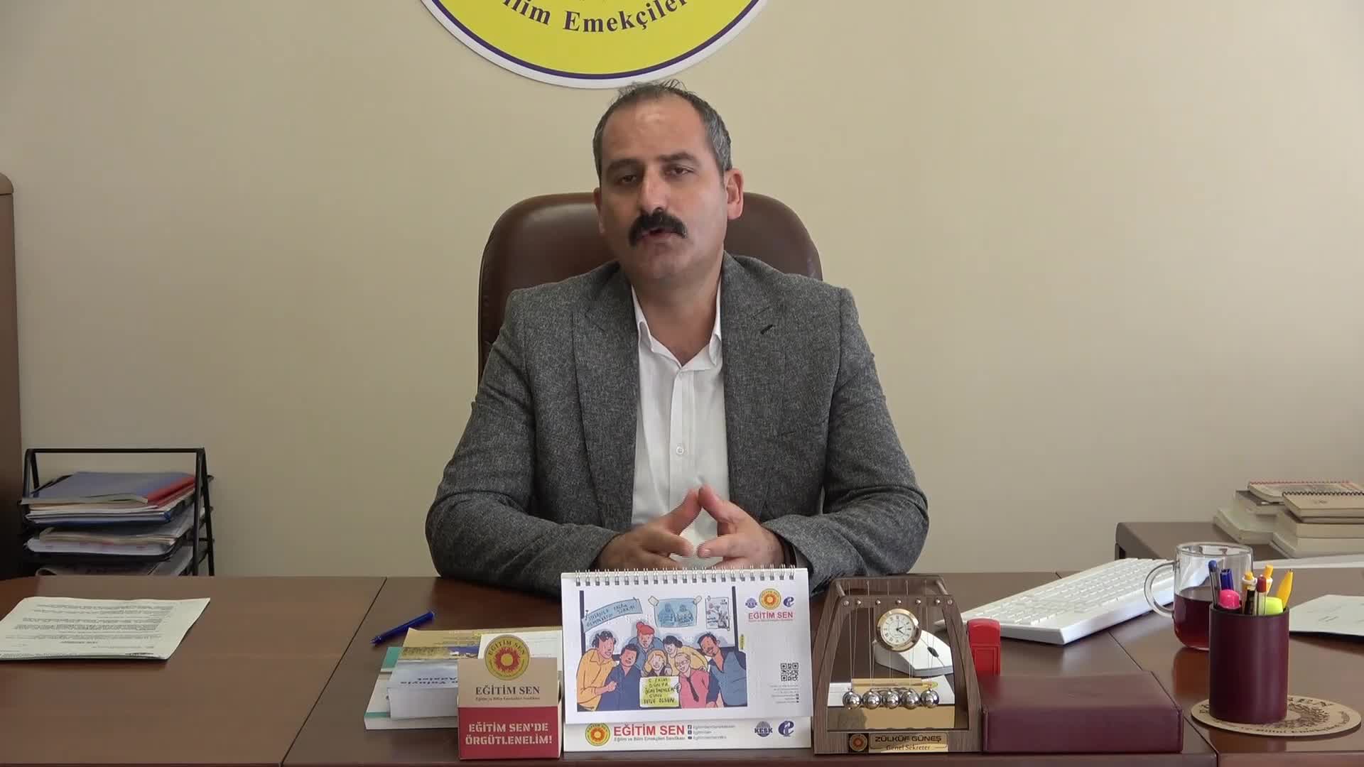 Zorunlu eğitim süresinin kısaltılması...Eğitim Sen Genel Sekreteri Zülküf Güneş: "Toplumun değil tarikat, cemaat ve sermaye gruplarının talebi"