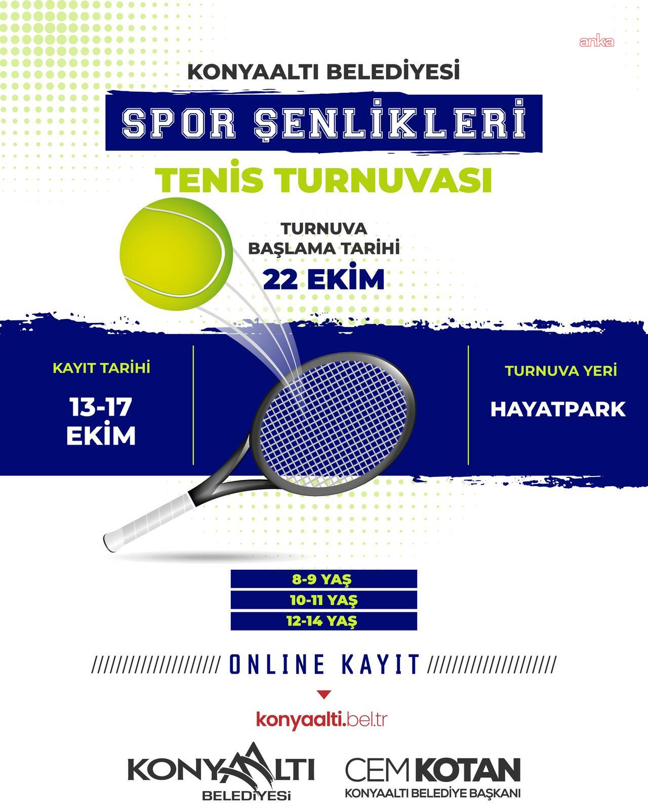 Konyaaltı’nda 29 Ekim Cumhuriyet Bayramı’na özel tenis turnuvası