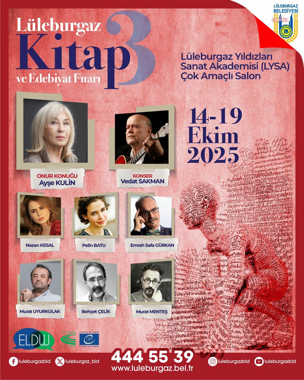Lüleburgaz 3'üncü Kitap ve Edebiyat Fuarı 14 Ekim’de başlıyor