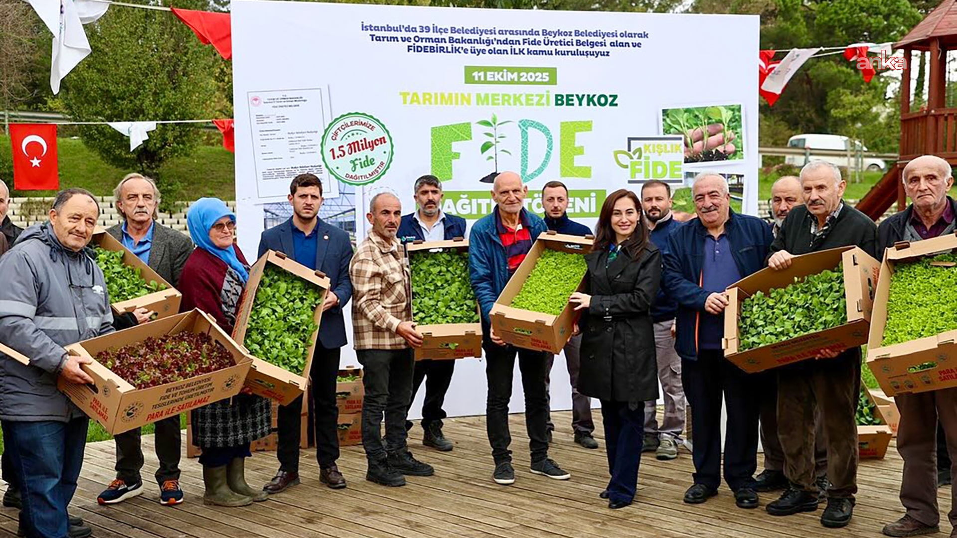 Beykoz Belediyesi’nden üreticiye 1,5 milyon fide desteği