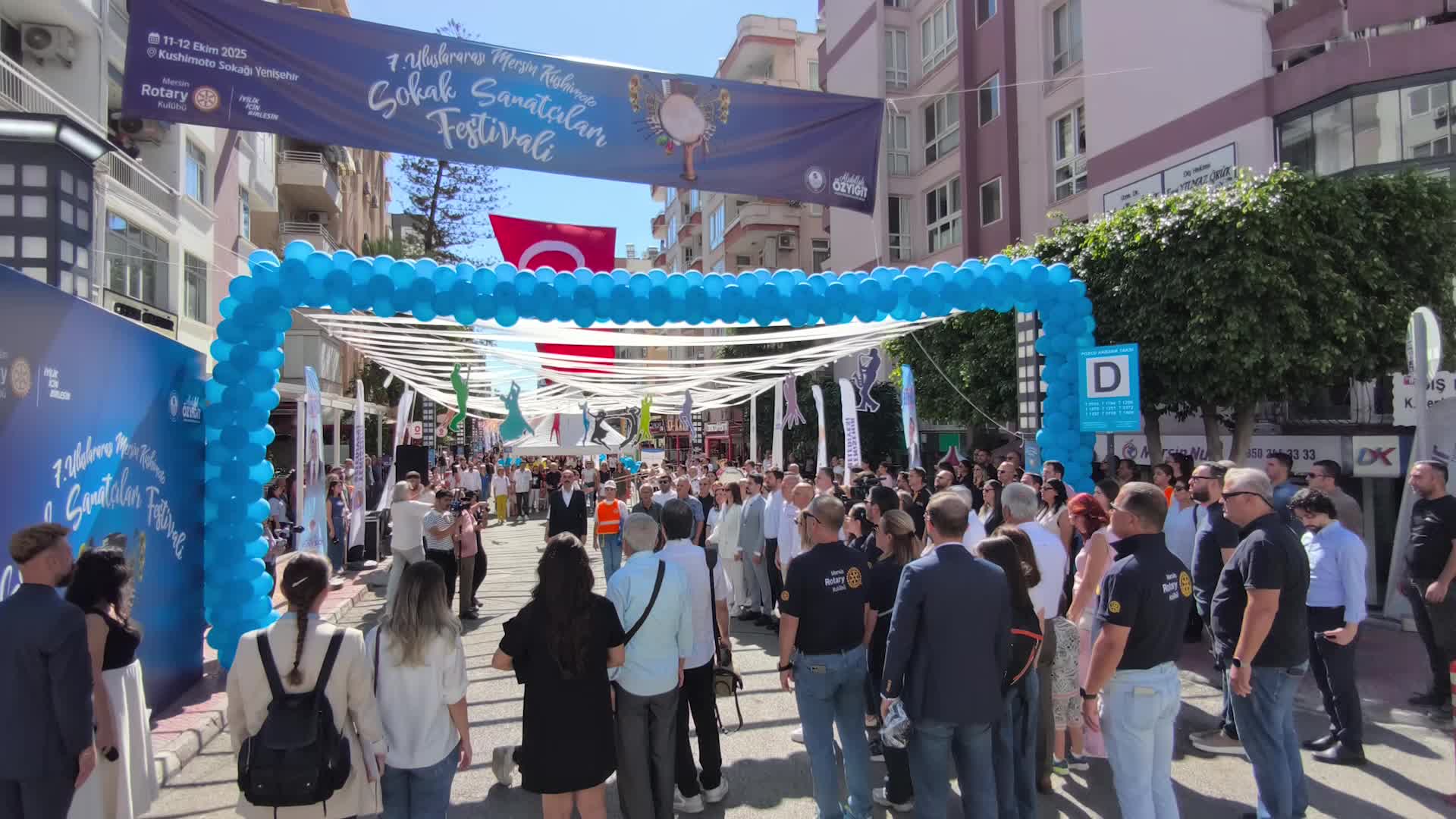Uluslararası Mersin Kushimoto Sokak Sanatçıları Festivali başladı