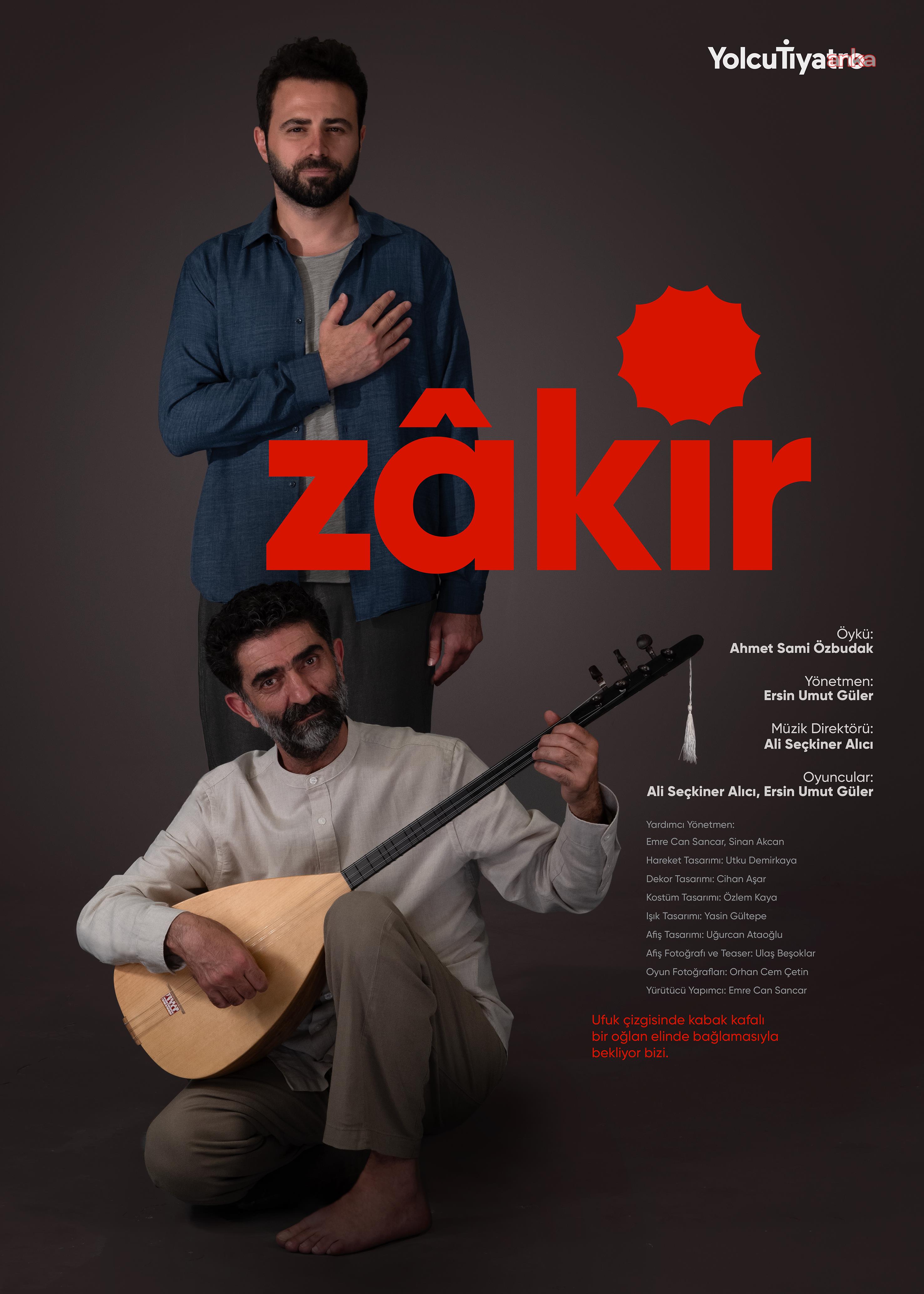 Yolcu Tiyatro, Alevî-Bektaşî kültürüne şiirsel bir saygı duruşu olan “Zâkir” ile İstanbul’da seyirciyle buluşuyor