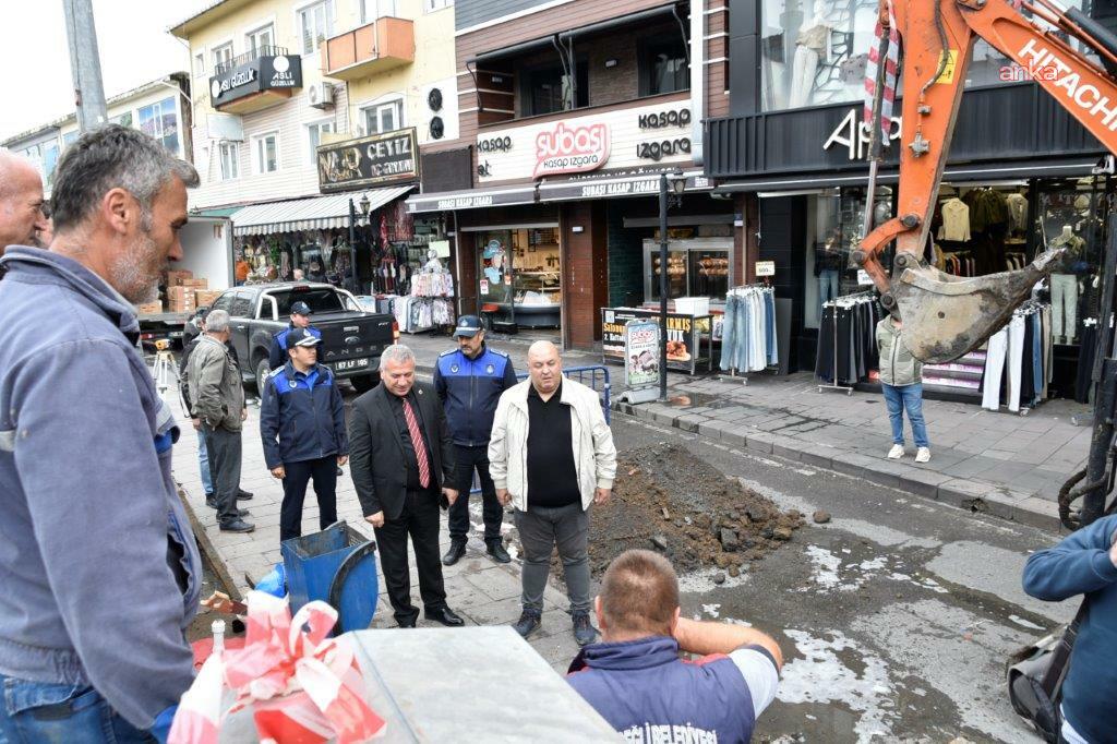 Karadeniz Ereğli Belediyesi’nden Un Pazarı’na yağmurlama hattı müdahalesi