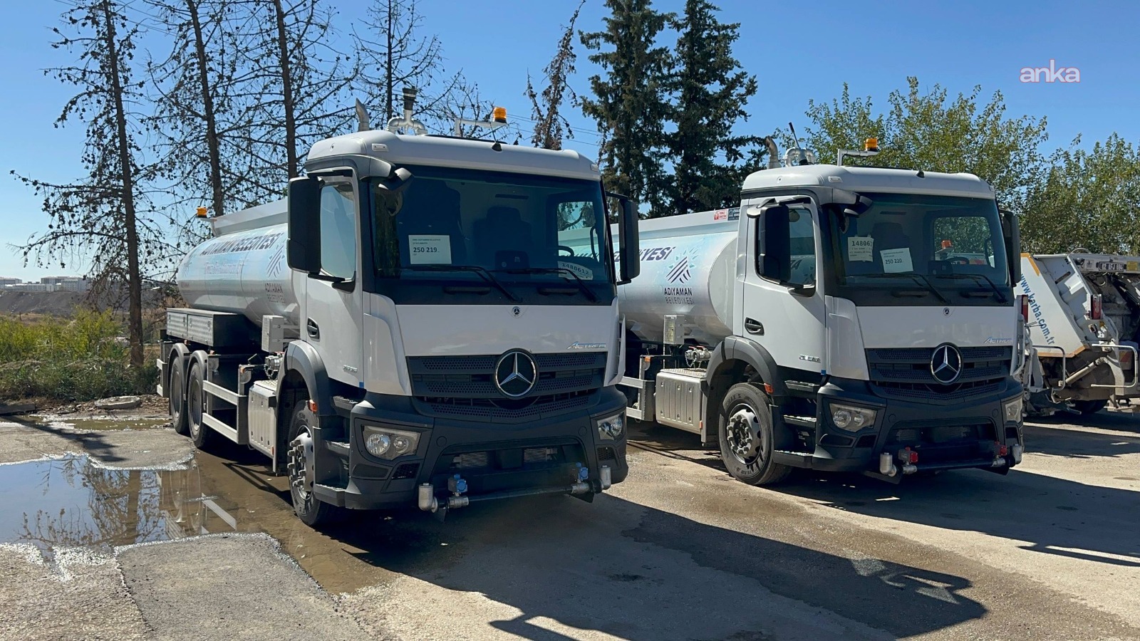 Adıyaman Belediyesi temizlik filosuna iki yeni arazöz eklendi
