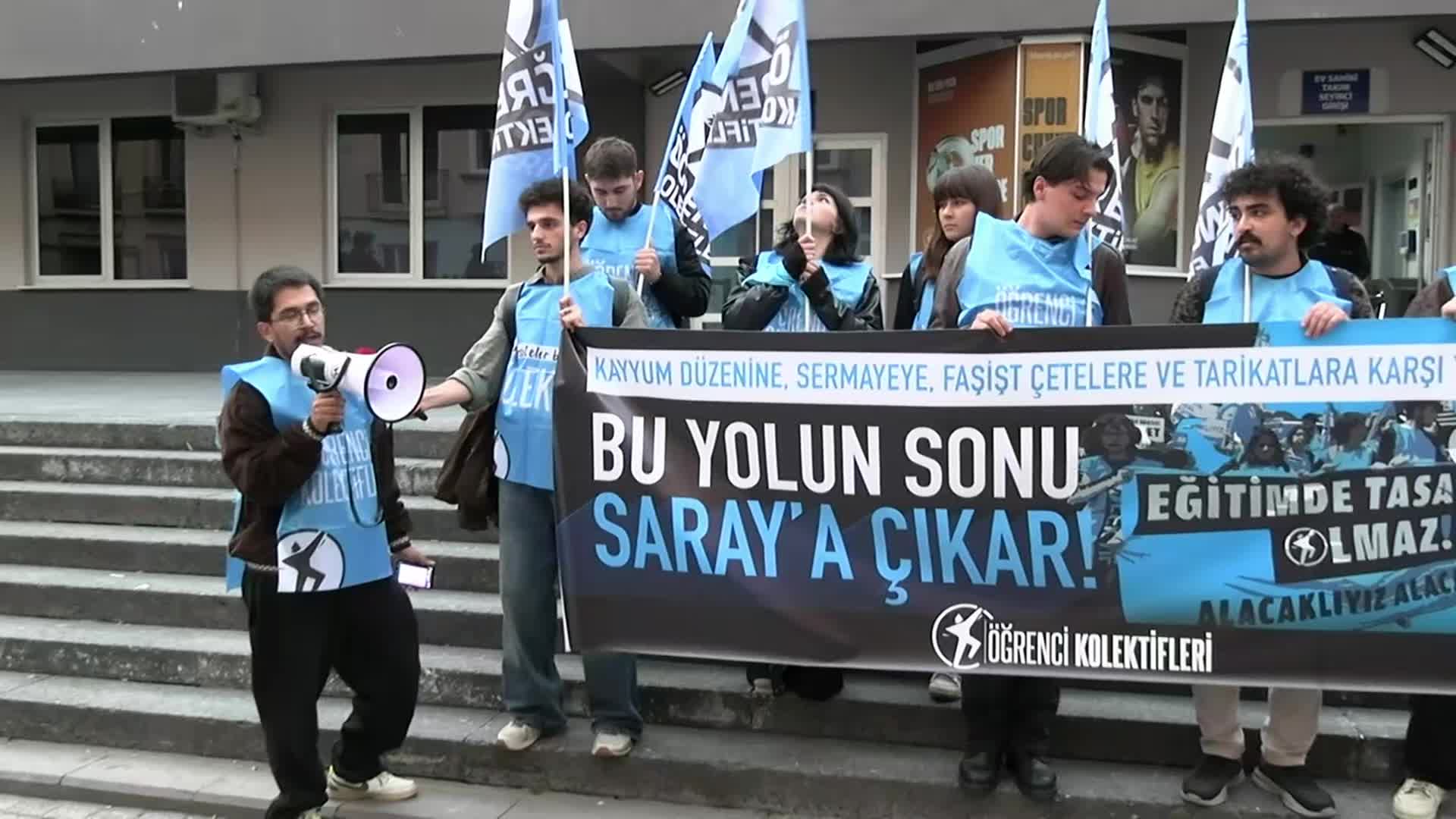 Öğrenci Kolektifleri'nin burs eylemine gözaltı!  "Üniversiteden değil, Saray’dan tasarruf edin!"