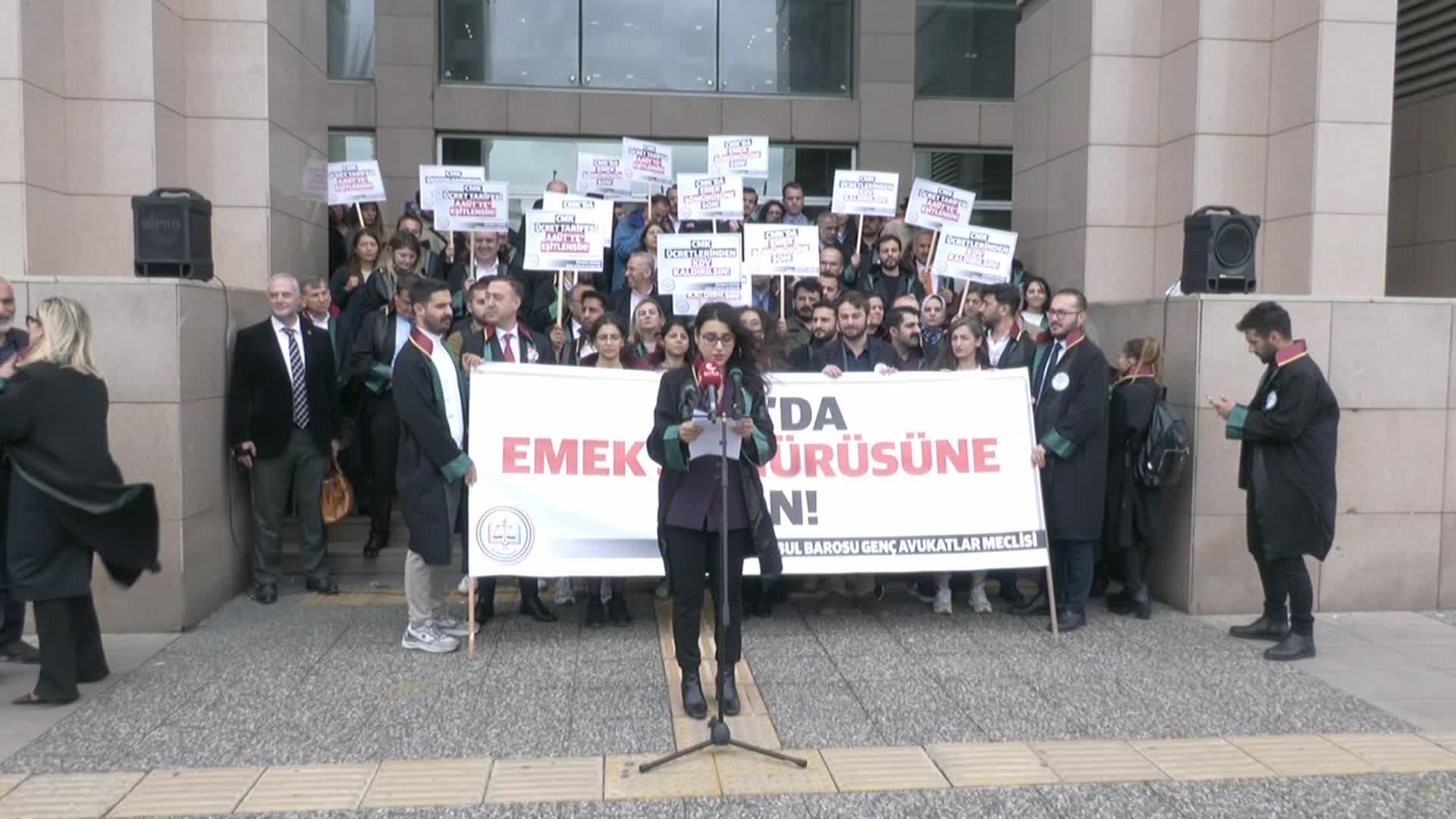 Genç avukatlardan 31 ilde CMK ücret tarifesi eylemi: “Emeğimizin sömürülmesine izin vermeyeceğiz”