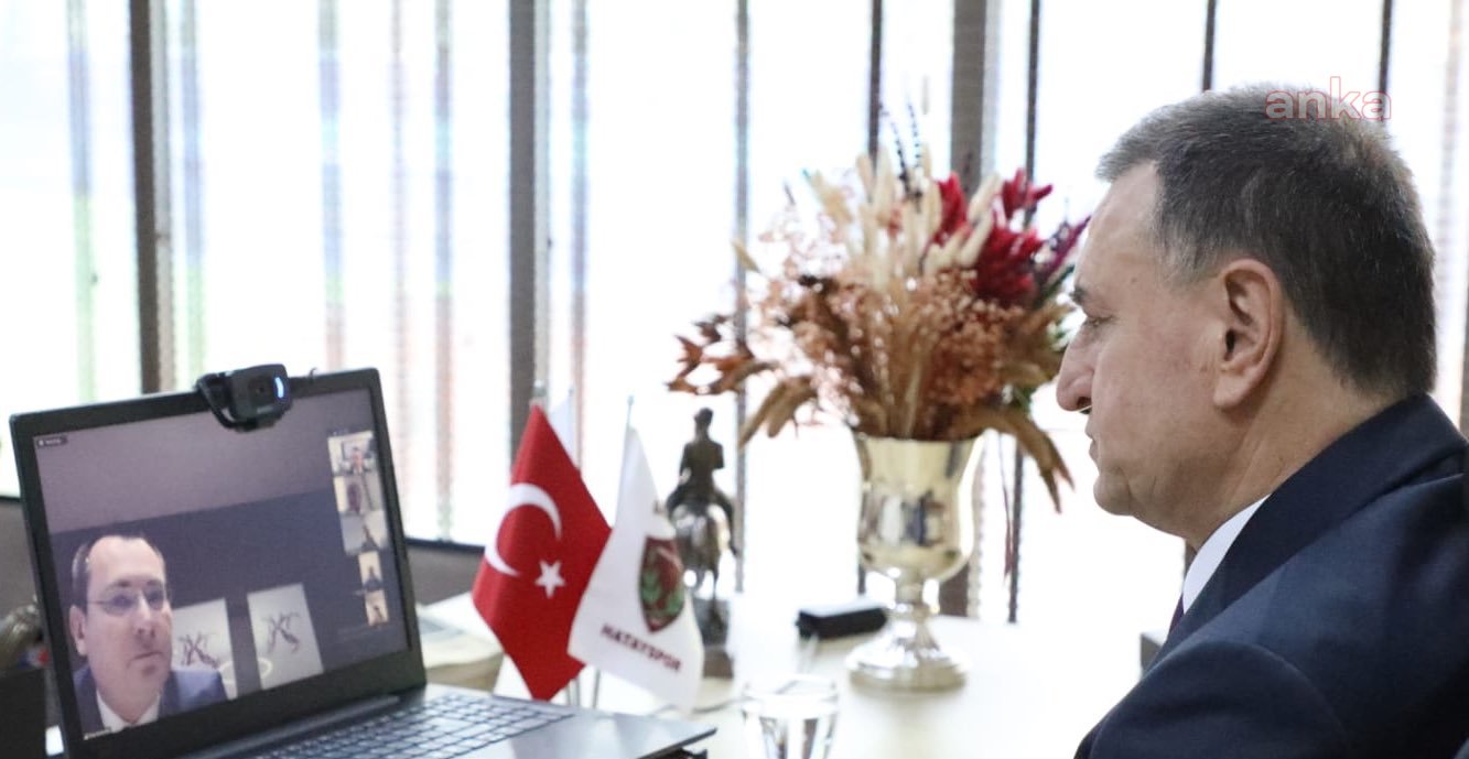 KARDEŞ ŞEHİRLERİN BAŞKANLARI, HATAY EXPO İÇİN GÖRÜŞTÜ