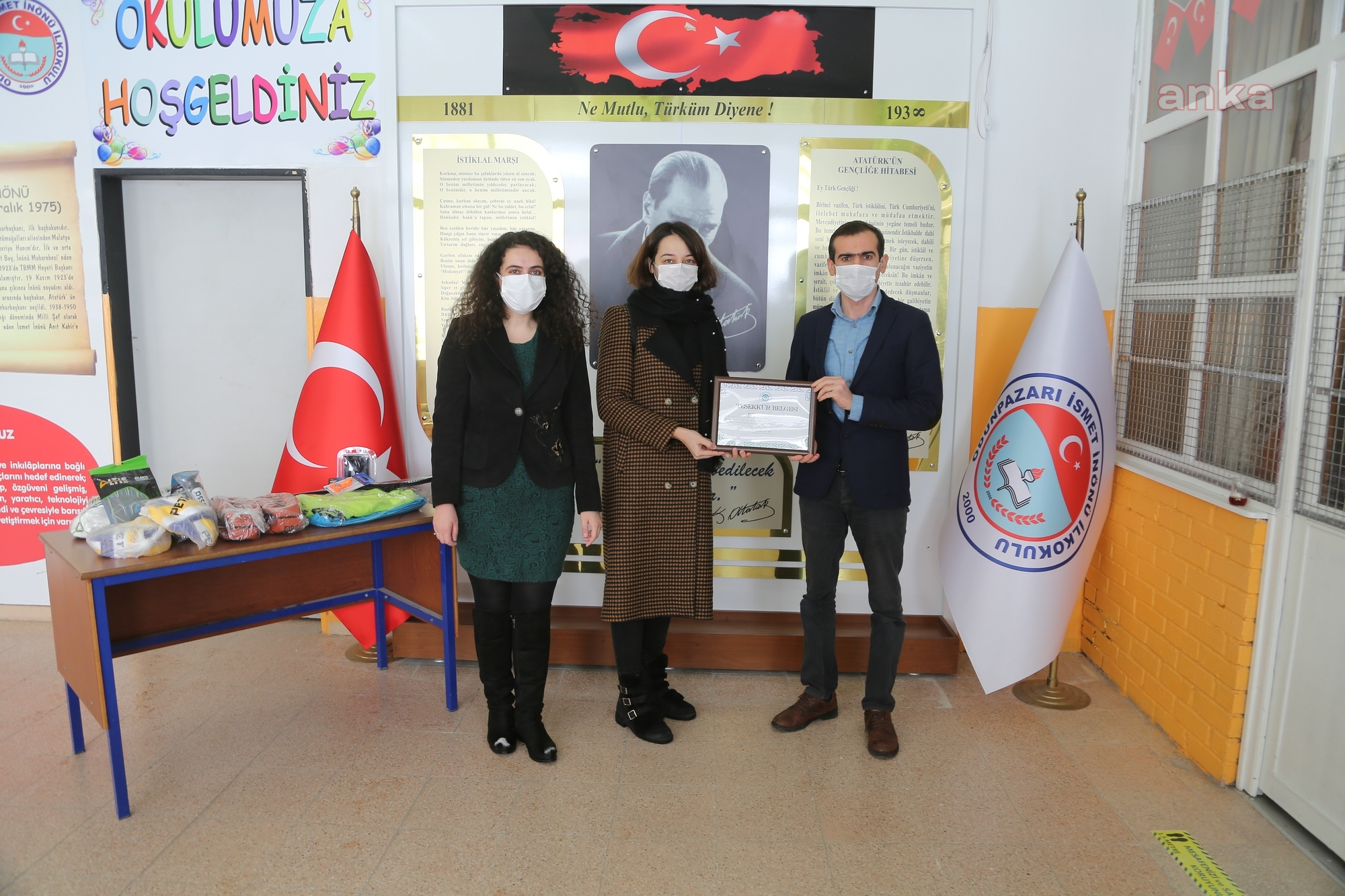 ODUNPAZARI'NDA ATIK PİL TOPLAMA YARIŞMASI SONUÇLANDI