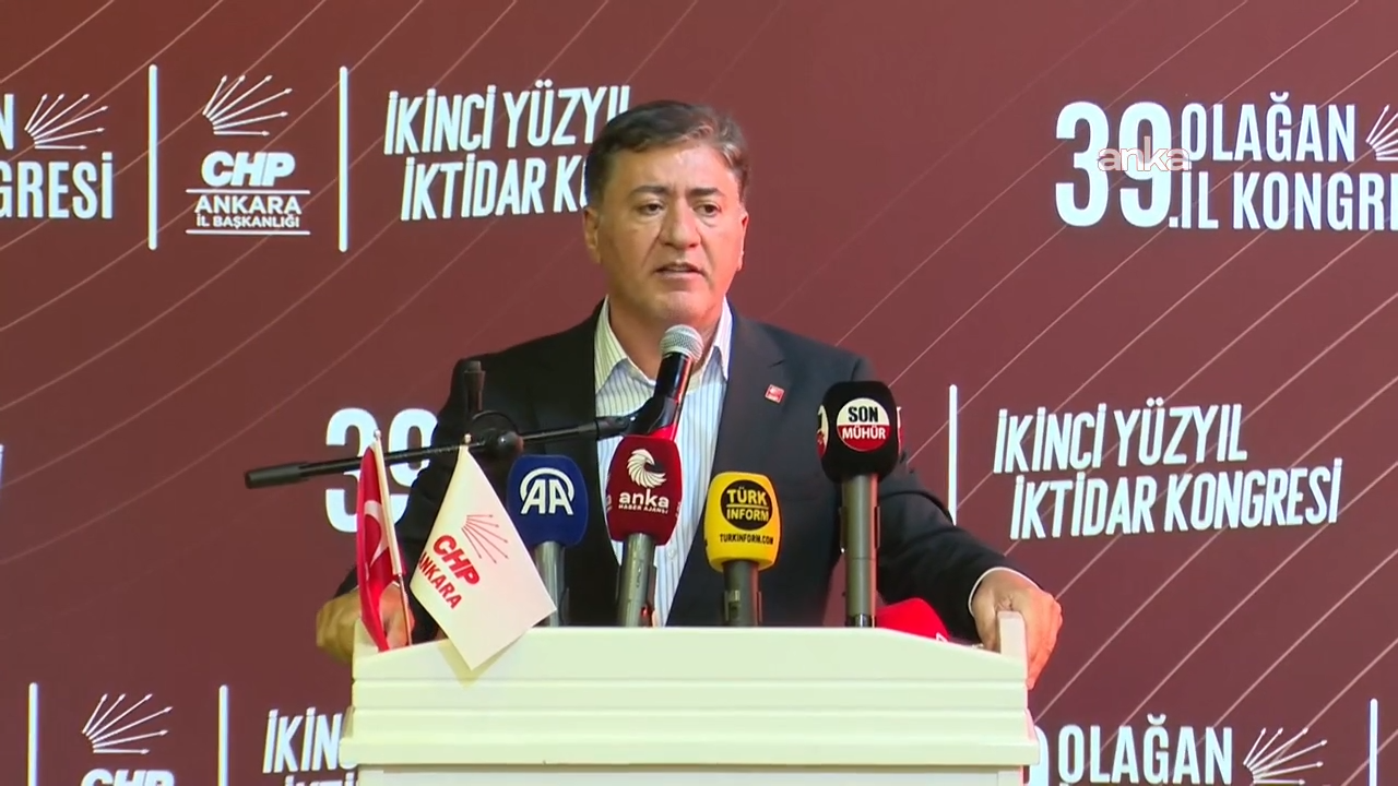 CHP 39. Ankara Olağan İl Kongresi... Murat Emir: CHP’de ayrışma bekleyenler ham hayal kuruyorlar. Eninde sonunda iktidar olacağız