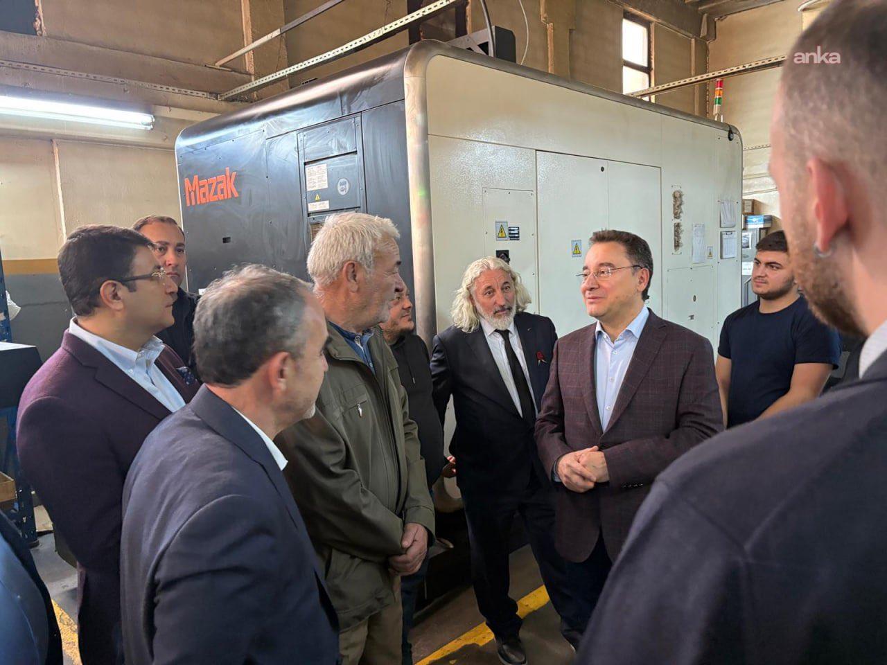 Ali Babacan, Ankara'da küçük jet motoru üreten Yavuz Usta'nın atölyesini ziyaret etti: Sanayicilerimiz, türlü imkansızlıklar içinde olağanüstü başarılara imza atıyor