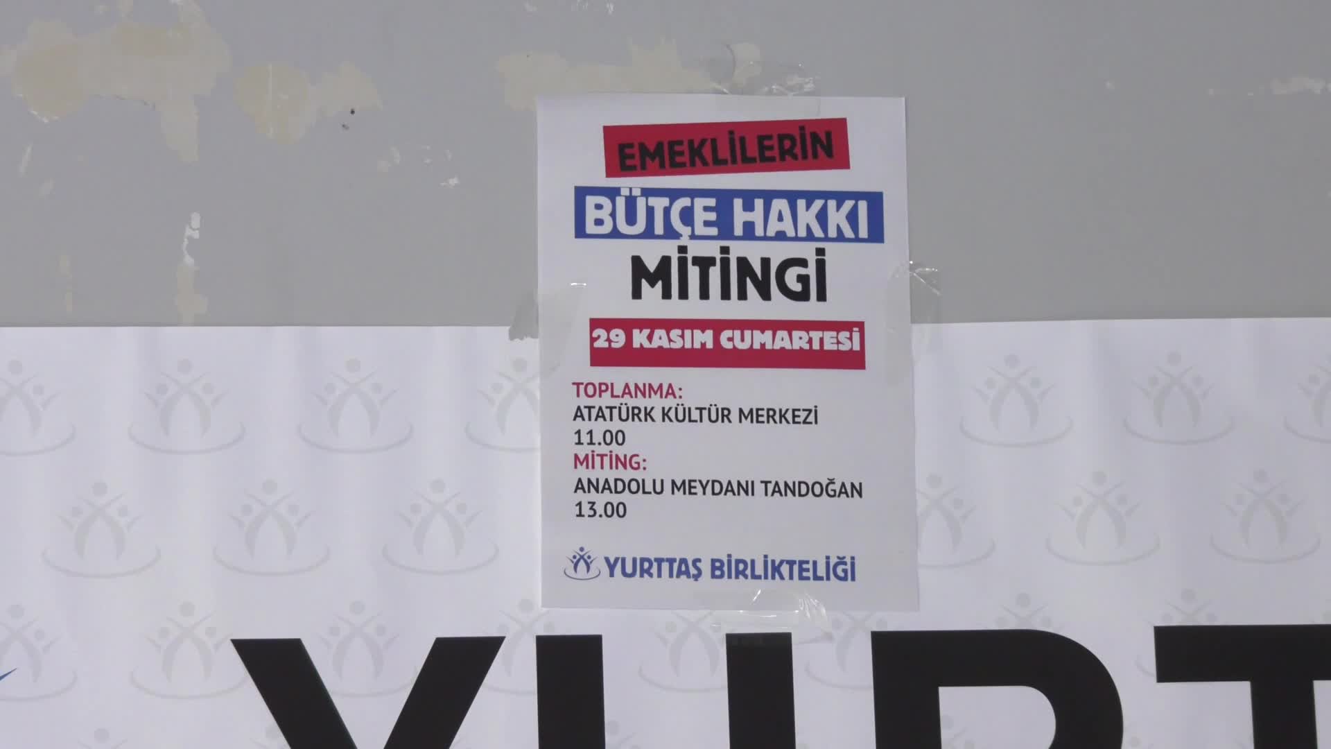 Yurttaş Birlikteliği'nden "Emeklilerin Bütçe Hakkı" mitingine çağrı: “Taleplerimiz emeğimizin hakkıdır. İnsanca yaşamak için hakkımızı istiyoruz"