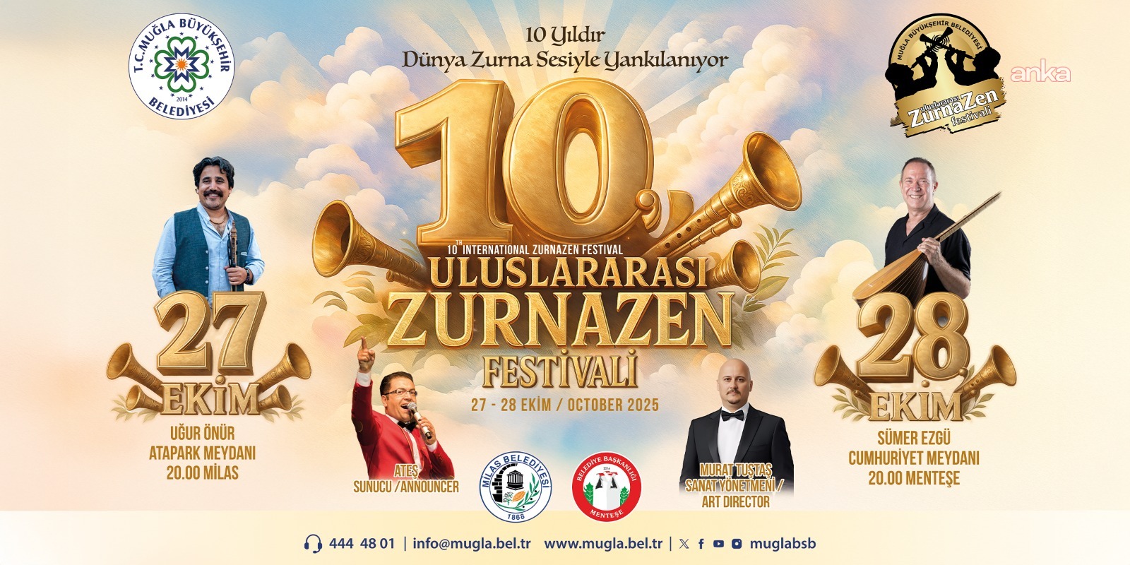 Zurna’nın ustaları Muğla’da sahne alacak