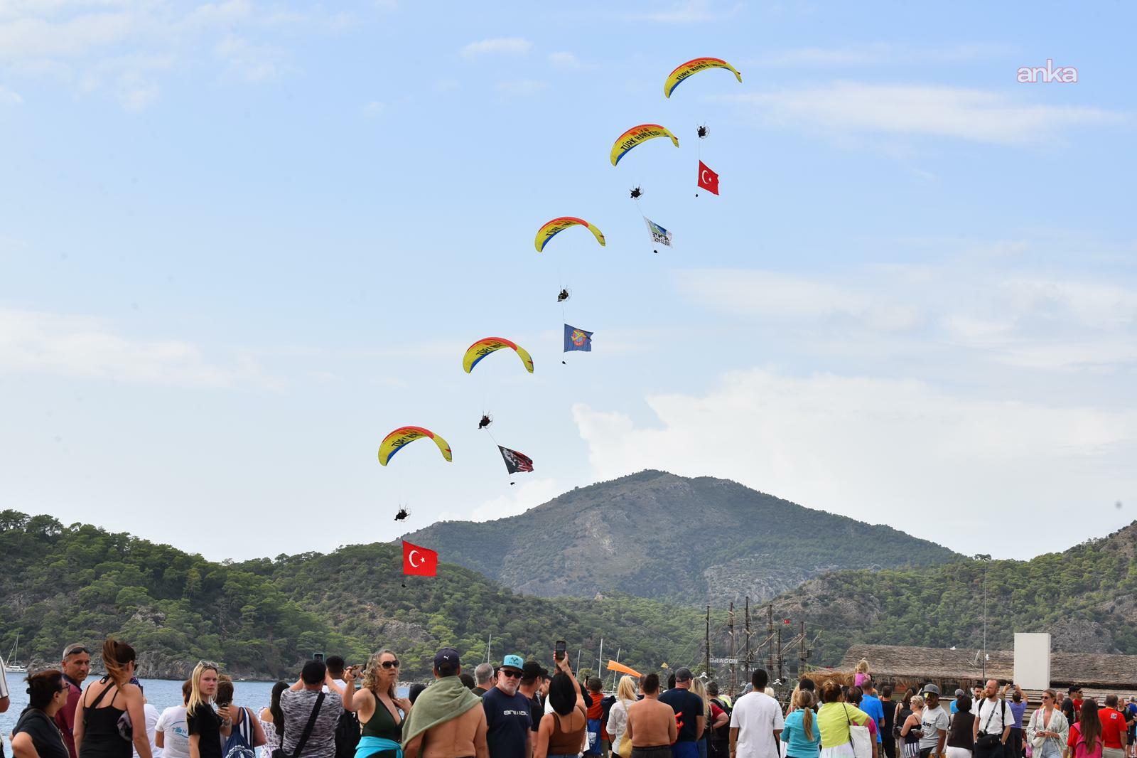 "25. Uluslararası?Fethiye?Ölüdeniz Hava Oyunları Festivali" açılış töreniyle başladı