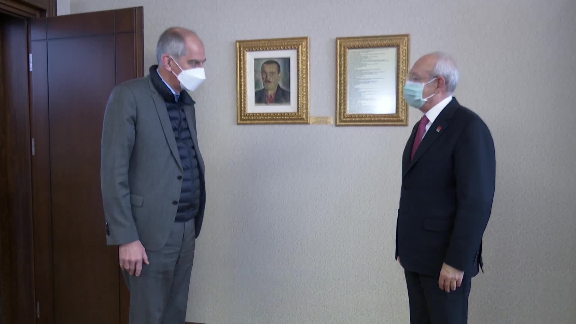 CHP LİDERİ KILIÇDAROĞLU, FRANSA BÜYÜKELÇİSİ HERVE MAGRO'YU KABUL ETTİ