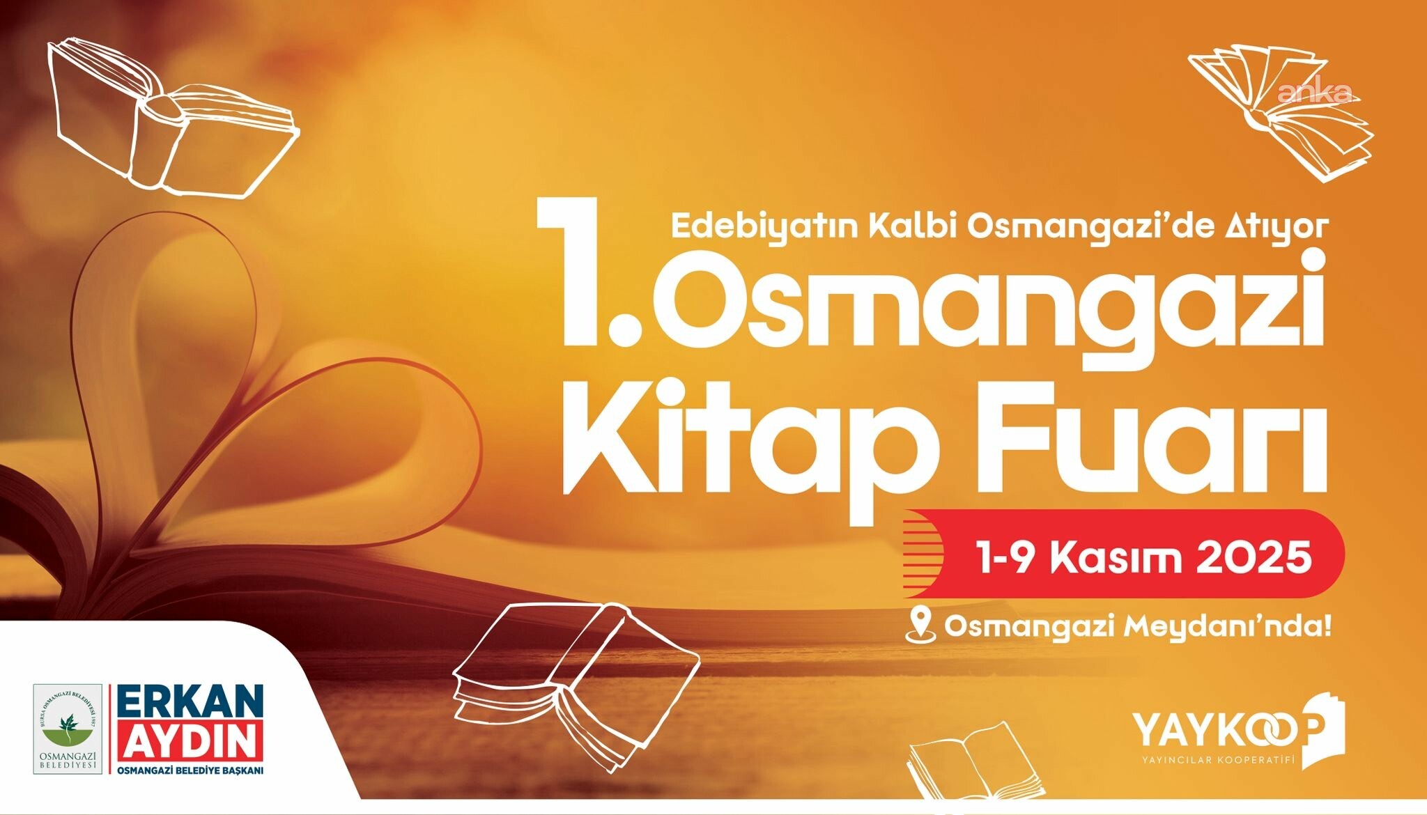 "1. Osmangazi Kitap Fuarı" için geri sayım başladı