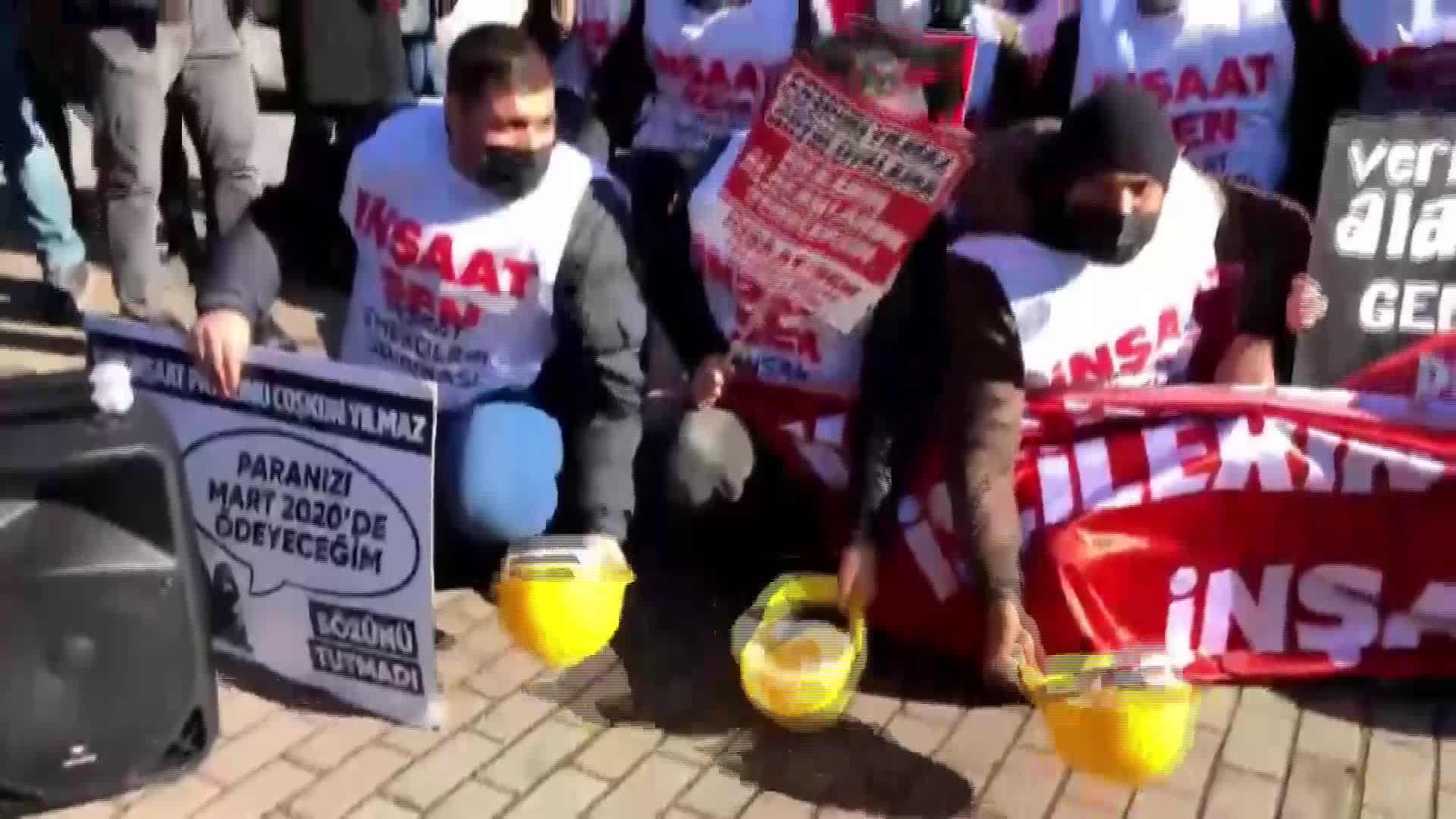 KAYI İNŞAAT İŞÇİLERİ CUMHURBAŞKANI'NA SESLENDİ: NEDEN SESİMİZİ DUYMUYORSUN?