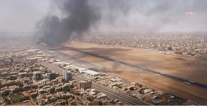Sudan’da onarımı yeni biten havalimanı yine saldırıya uğradı