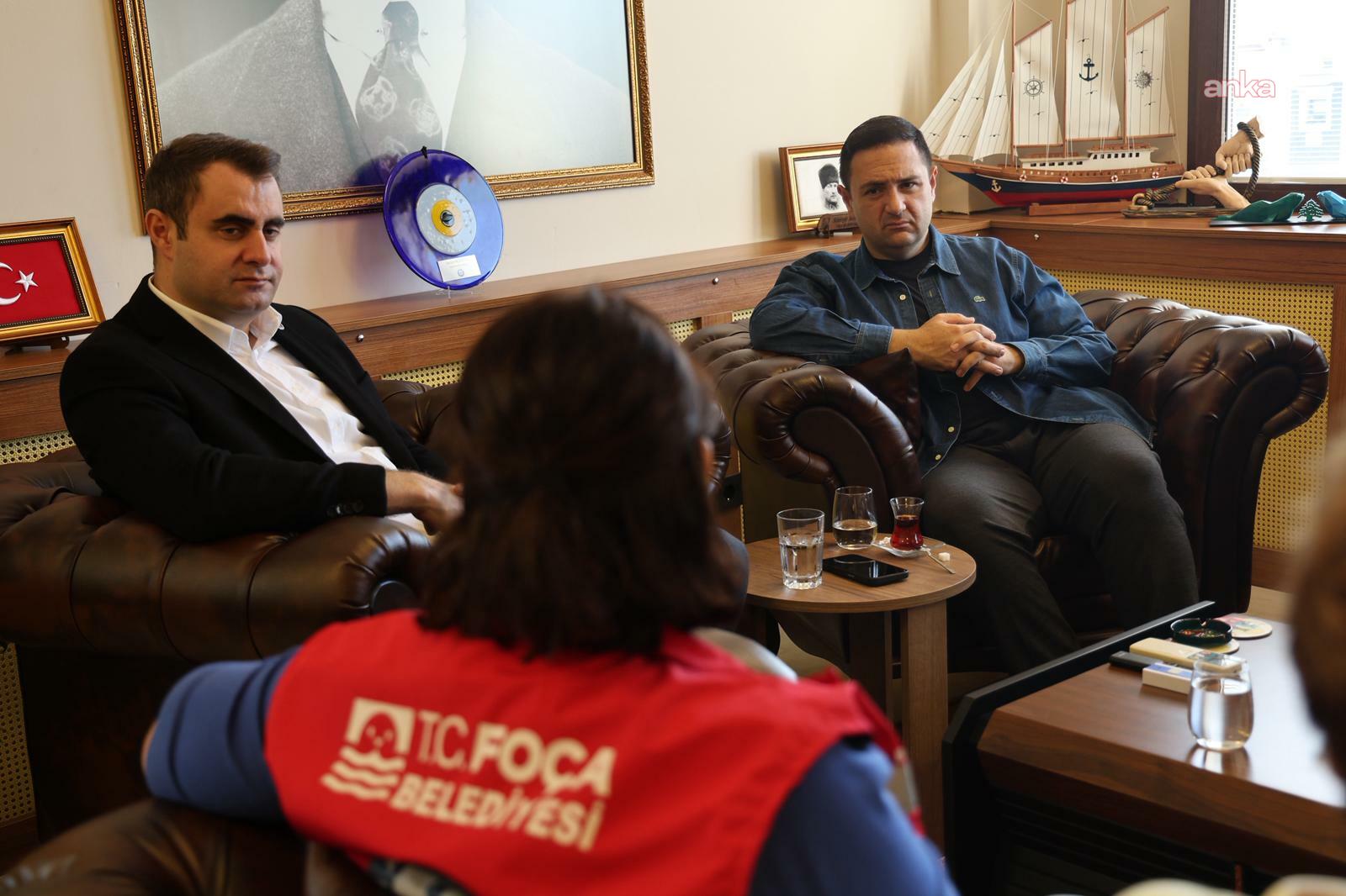 CHP heyeti, sel felaketinin yaşandığı İzmir Foça’da incelemelerde bulundu