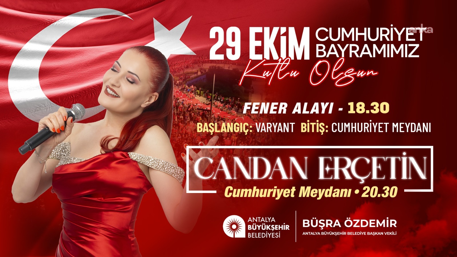 Antalya Büyükşehir Belediyesi, Cumhuriyet Bayramı'nı coşkuyla kutlayacak