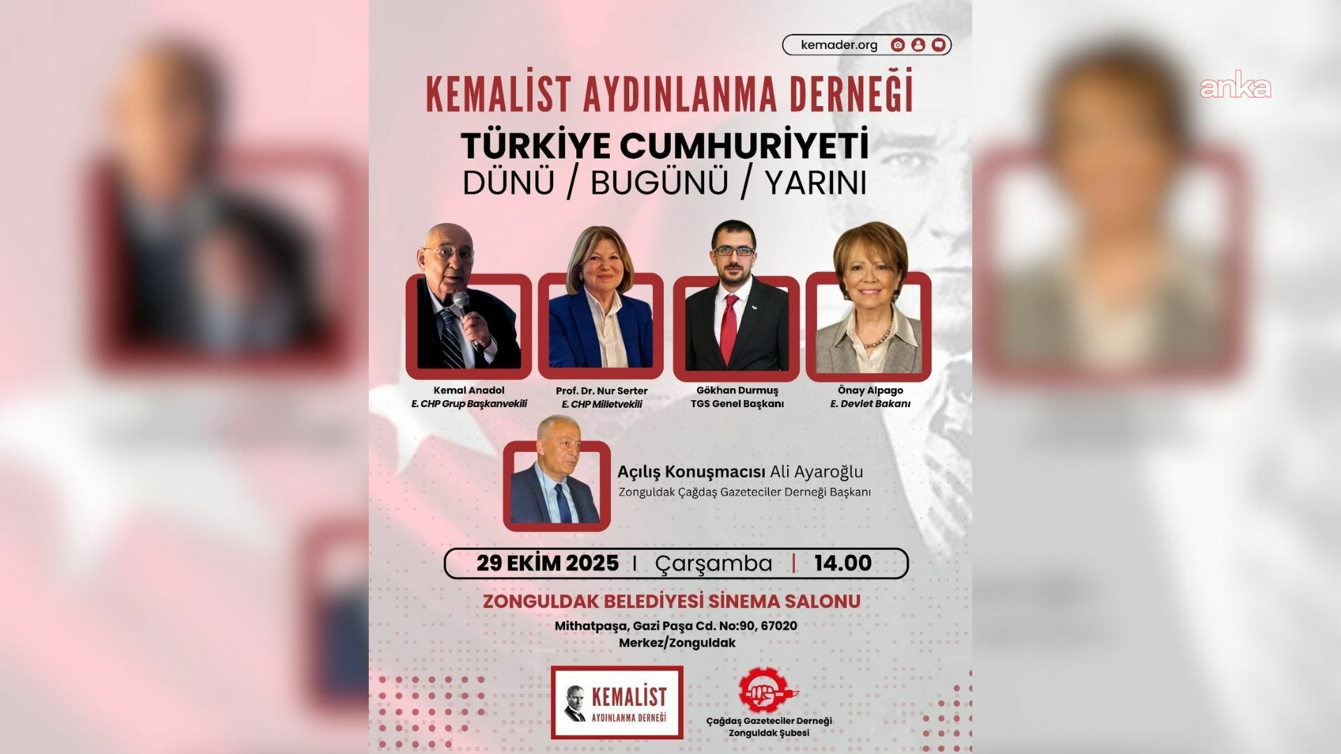 Kemalist Aydınlanma Derneği, Cumhuriyet’in 102’nci yıl dönümünü etkinliklerle kutlayacak