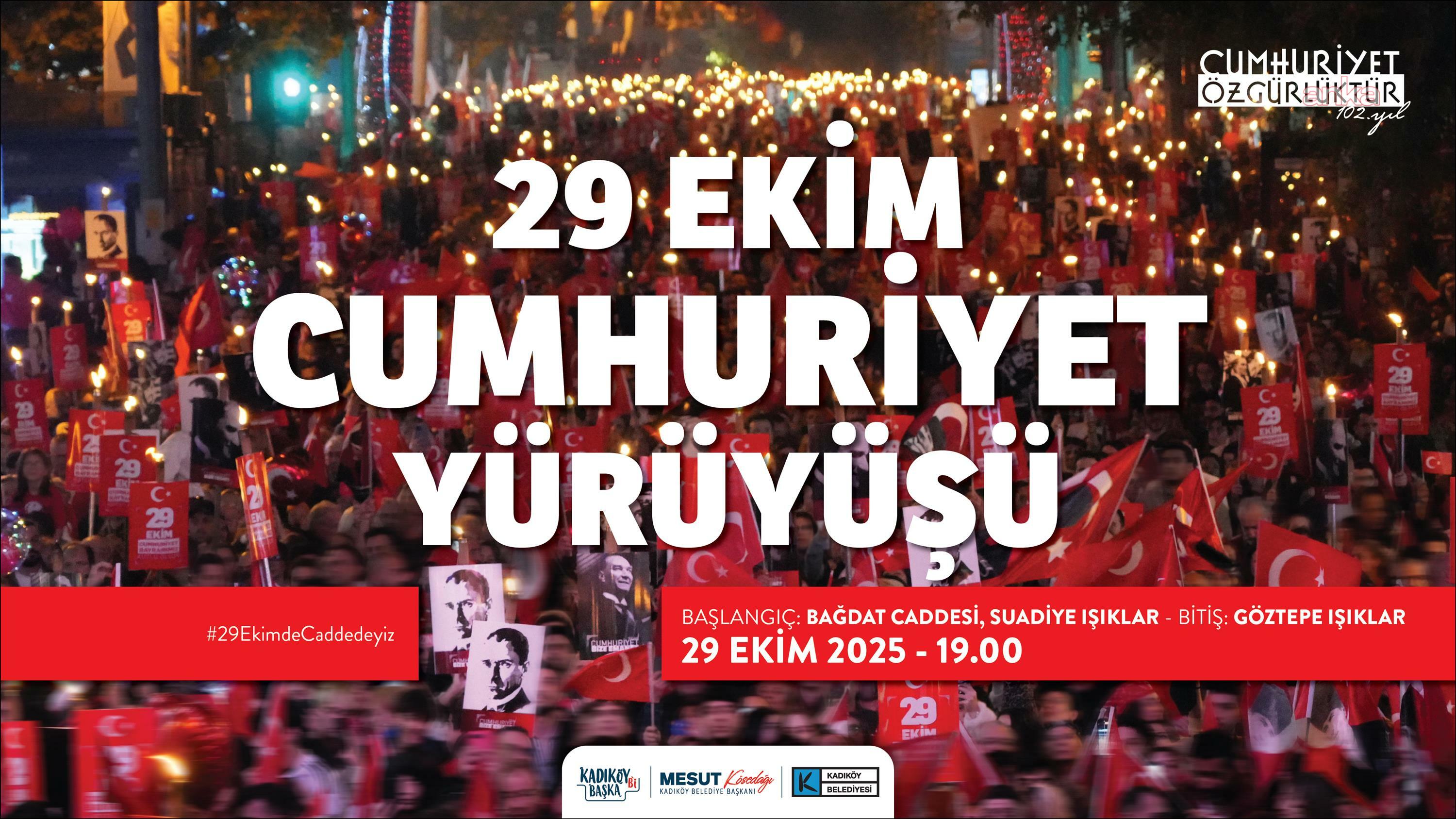 Kadıköy, 29 Ekim'de "Cumhuriyet Yürüyüşü"nde buluşacak