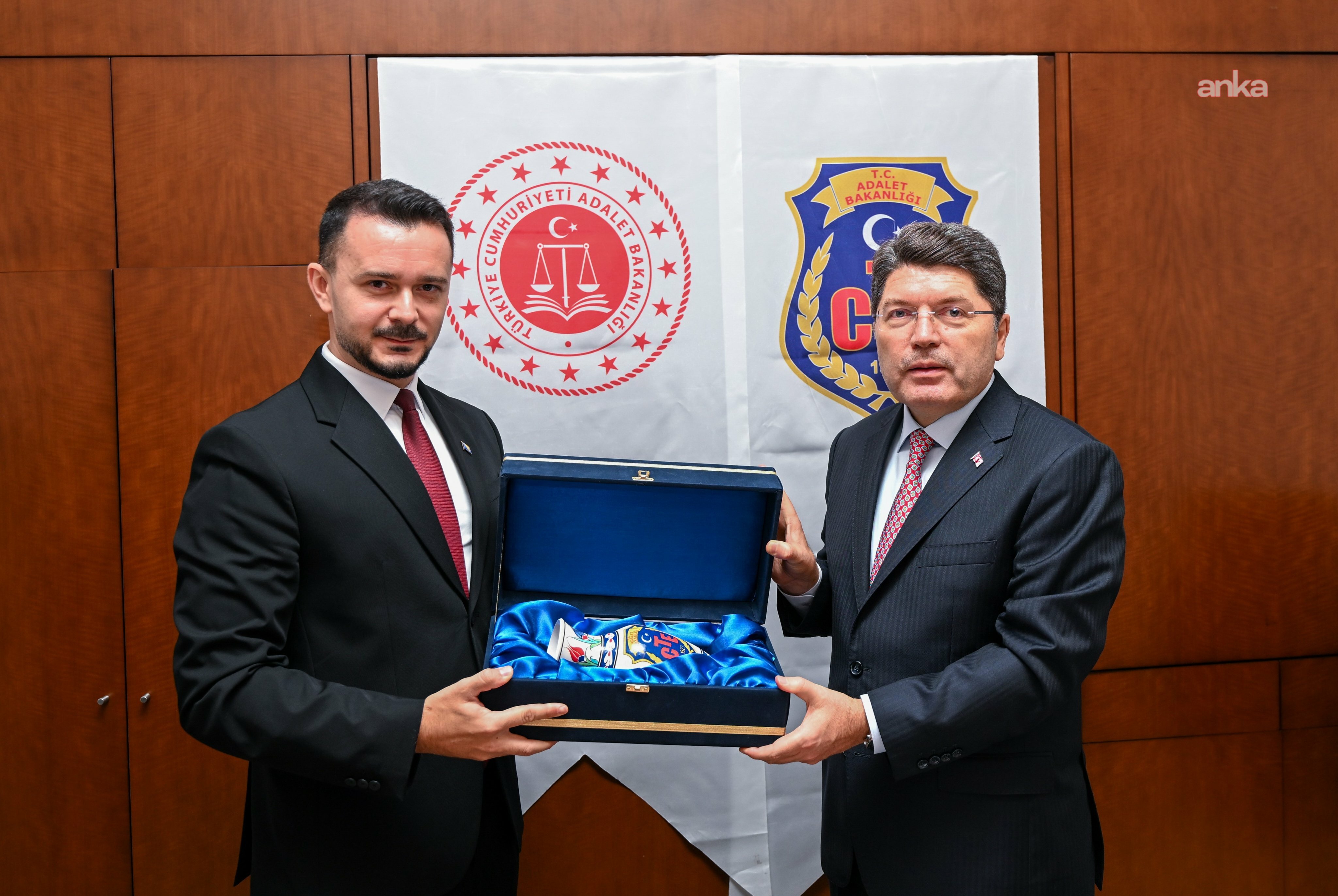 Adalet Bakanı Tunç, Bosna Hersek Adalet Bakan Yardımcısı Mahmuzic'i kabul etti