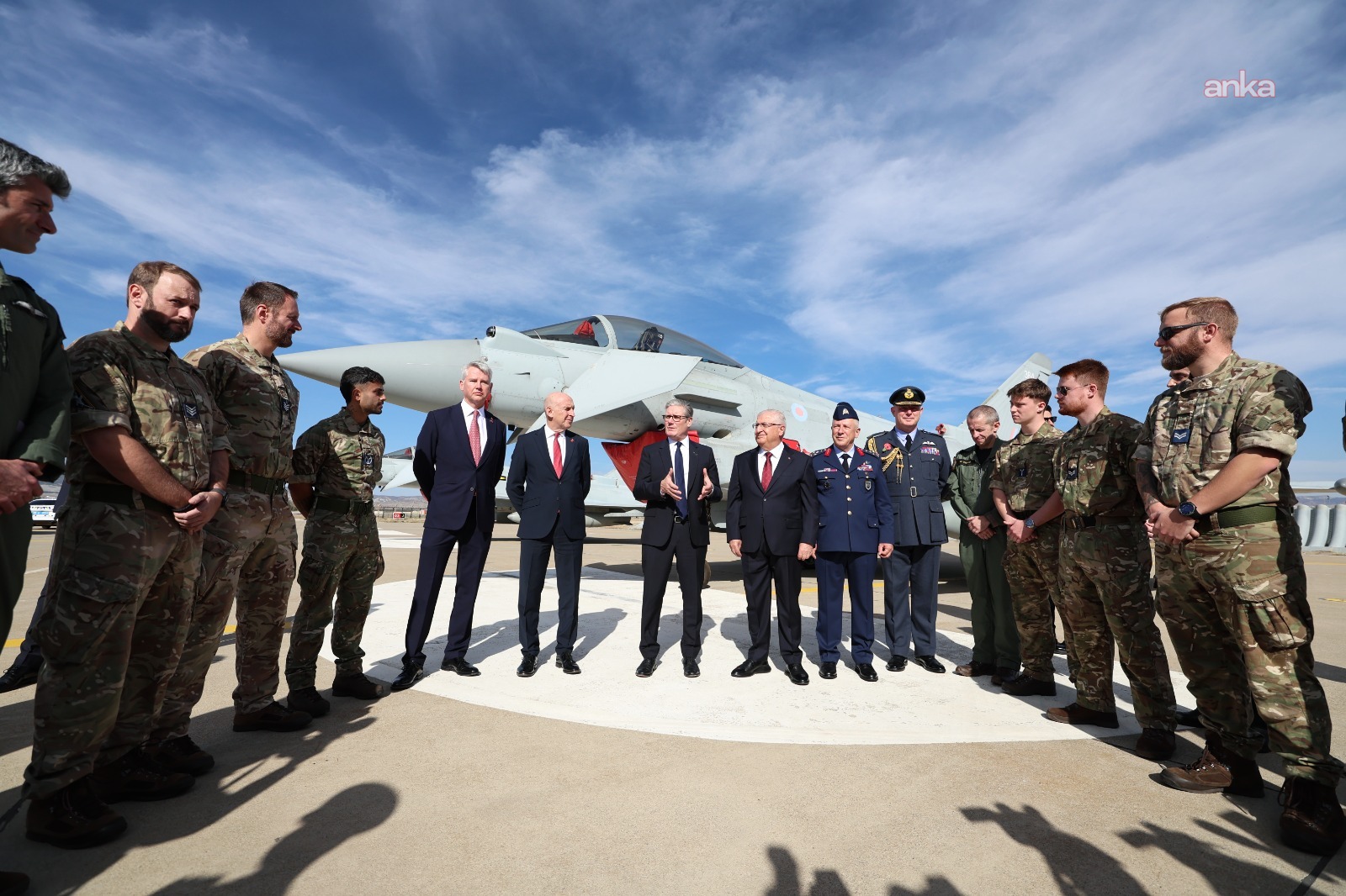 İngiltere Başbakanı Starmer'ın ziyareti kapsamında 3 Eurofighter Türkiye'de