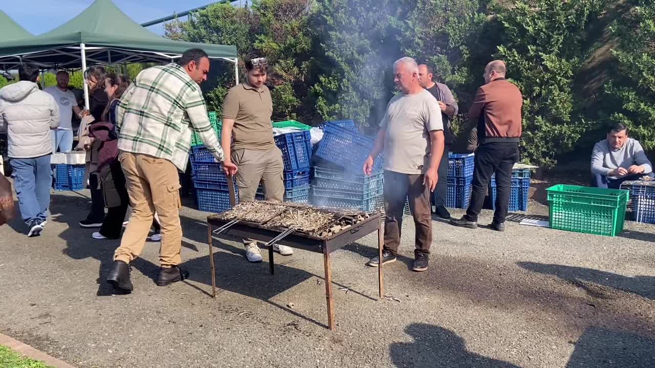 Trabzon'da "KTÜ'ye hoş geldin" şöleninde 3 ton hamsi tüketildi