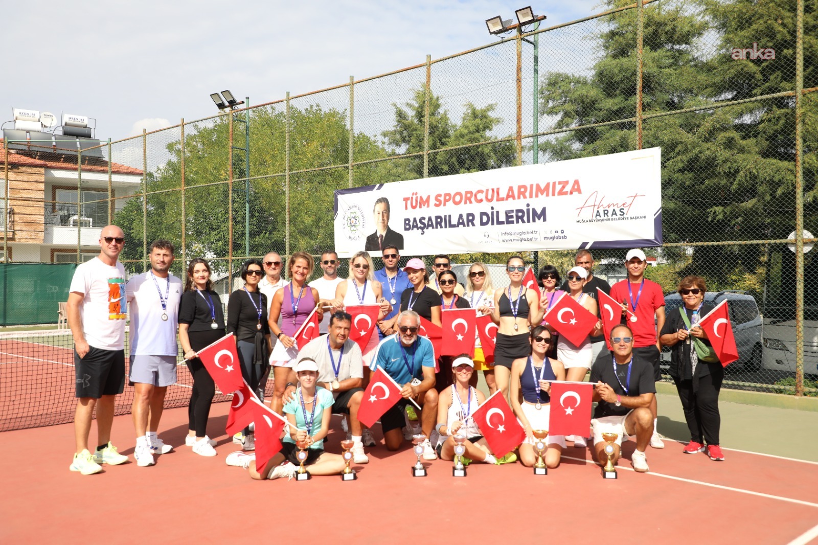 Dalaman’da Cumhuriyet coşkusu, tenis ile kutlandı