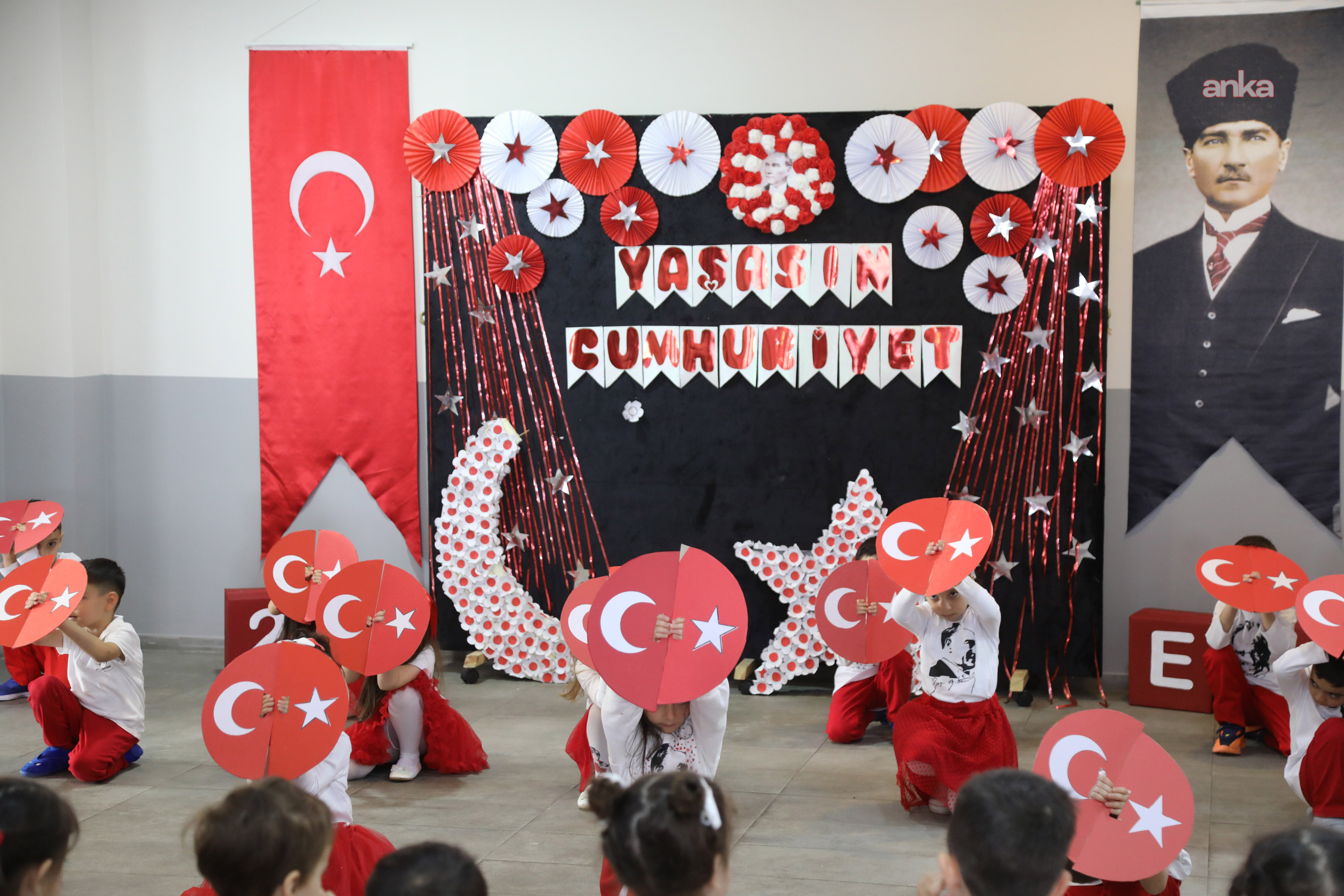 Çankaya Belediyesi kreşlerinde Cumhuriyet Bayramı coşkusu