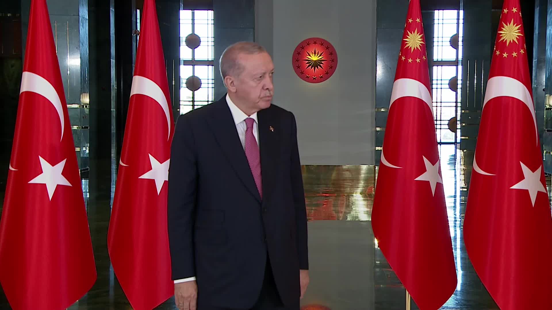 Cumhurbaşkan Erdoğan, 29 Ekim Cumhuriyet Bayramı tebriklerini kabul etti