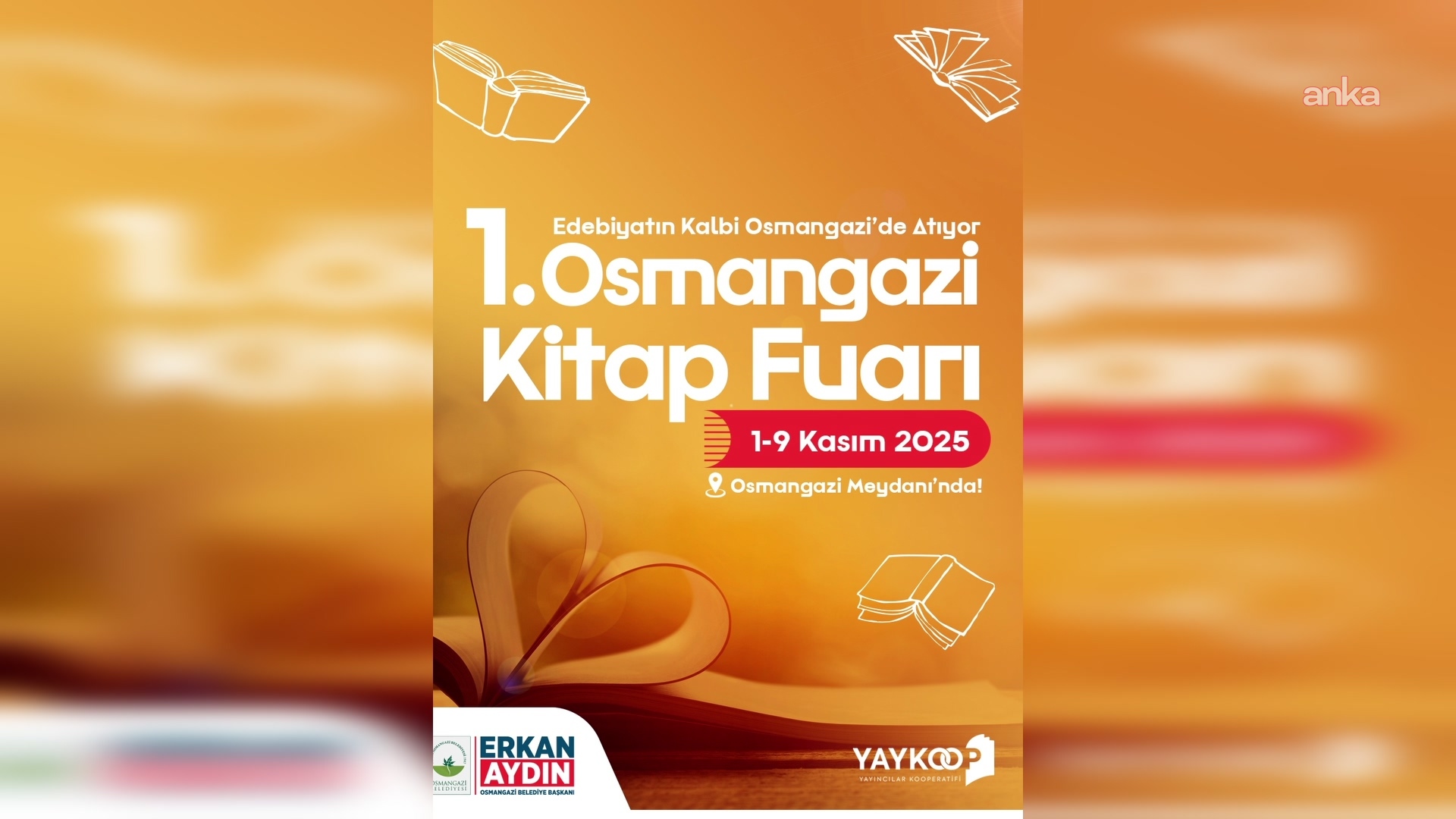 Edebiyatın kalbi, Osmangazi’de atacak