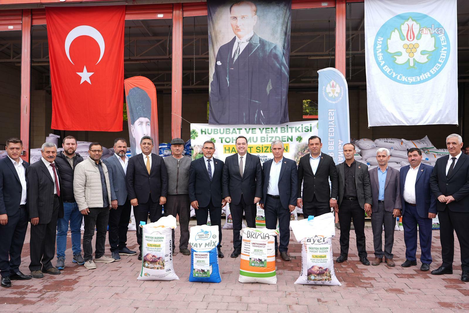 Manisa Büyükşehir Belediyesi’nden bin 906 üreticiye 525 tonluk tohum desteği