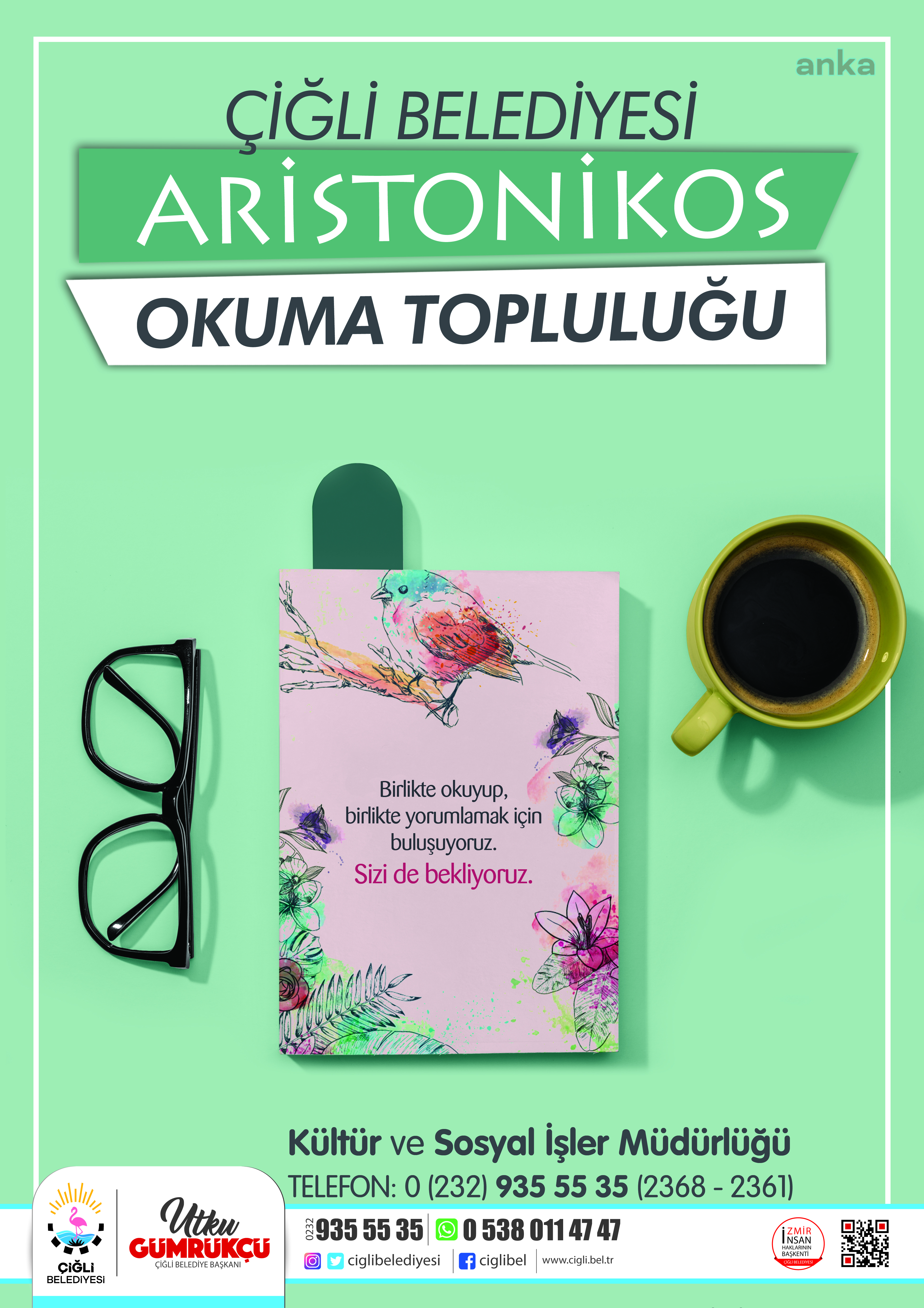 ÇİĞLİLİ KİTAPSEVERLER, "ARİSTONİKOS OKUMA TOPLULUĞU"NDA BULUŞTU