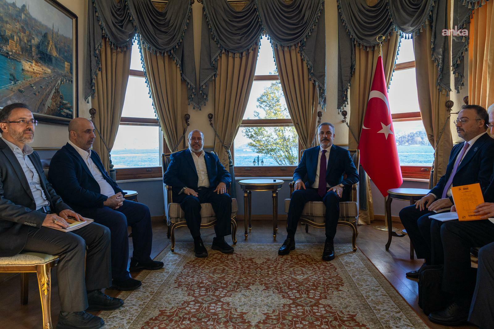 Dışişleri Bakanı Hakan Fidan, İstanbul'da Hamas Siyasi Büro üyeleriyle görüştü