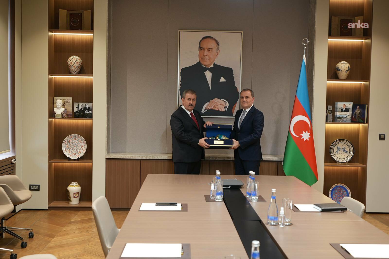 BBP Genel Başkanı Destici, Azerbaycan Dışişleri Bakanı Bayramov’u ziyaret etti