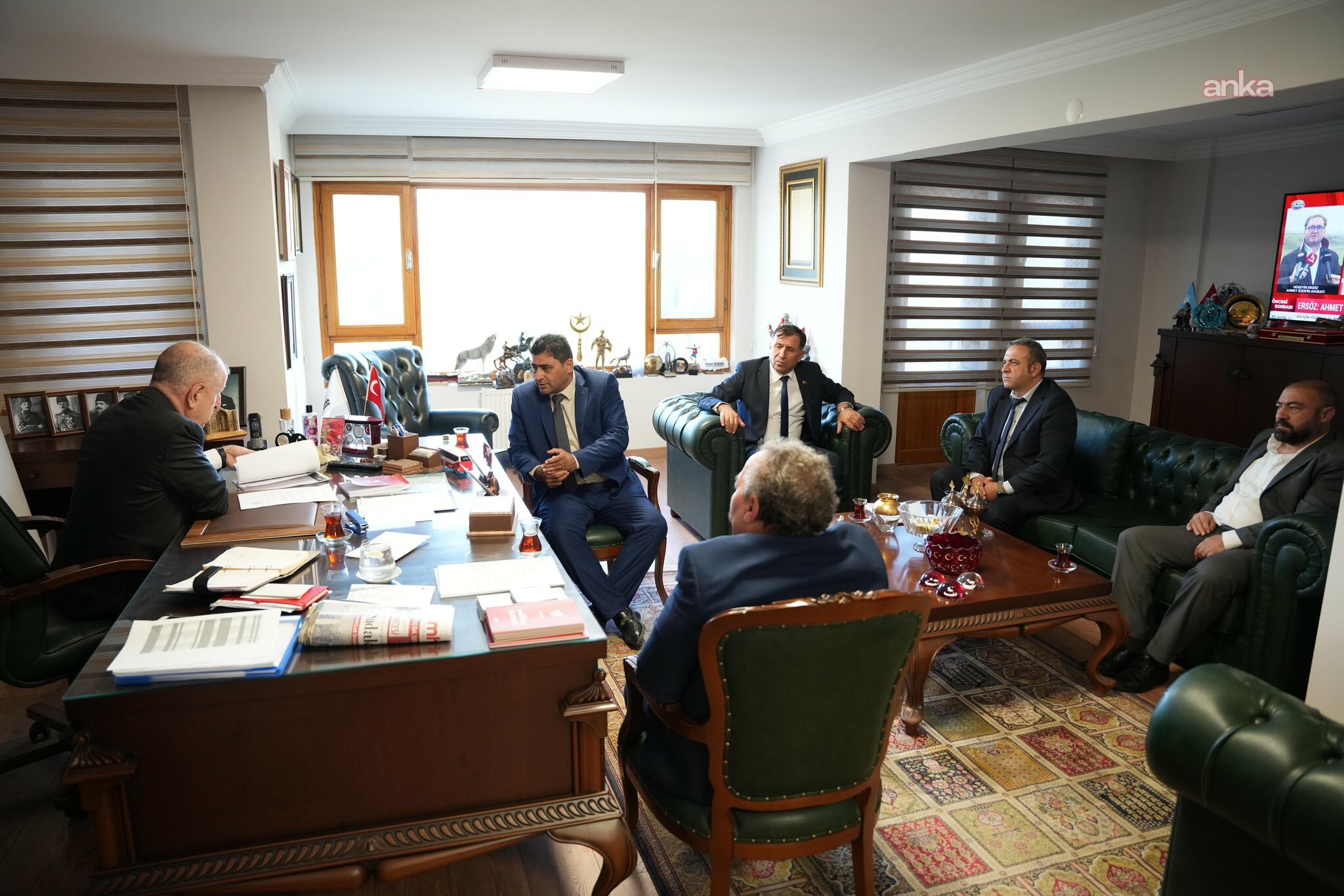 Doğuş Partisi Genel Başkanı Karalar'dan Özdağ'a ziyaret