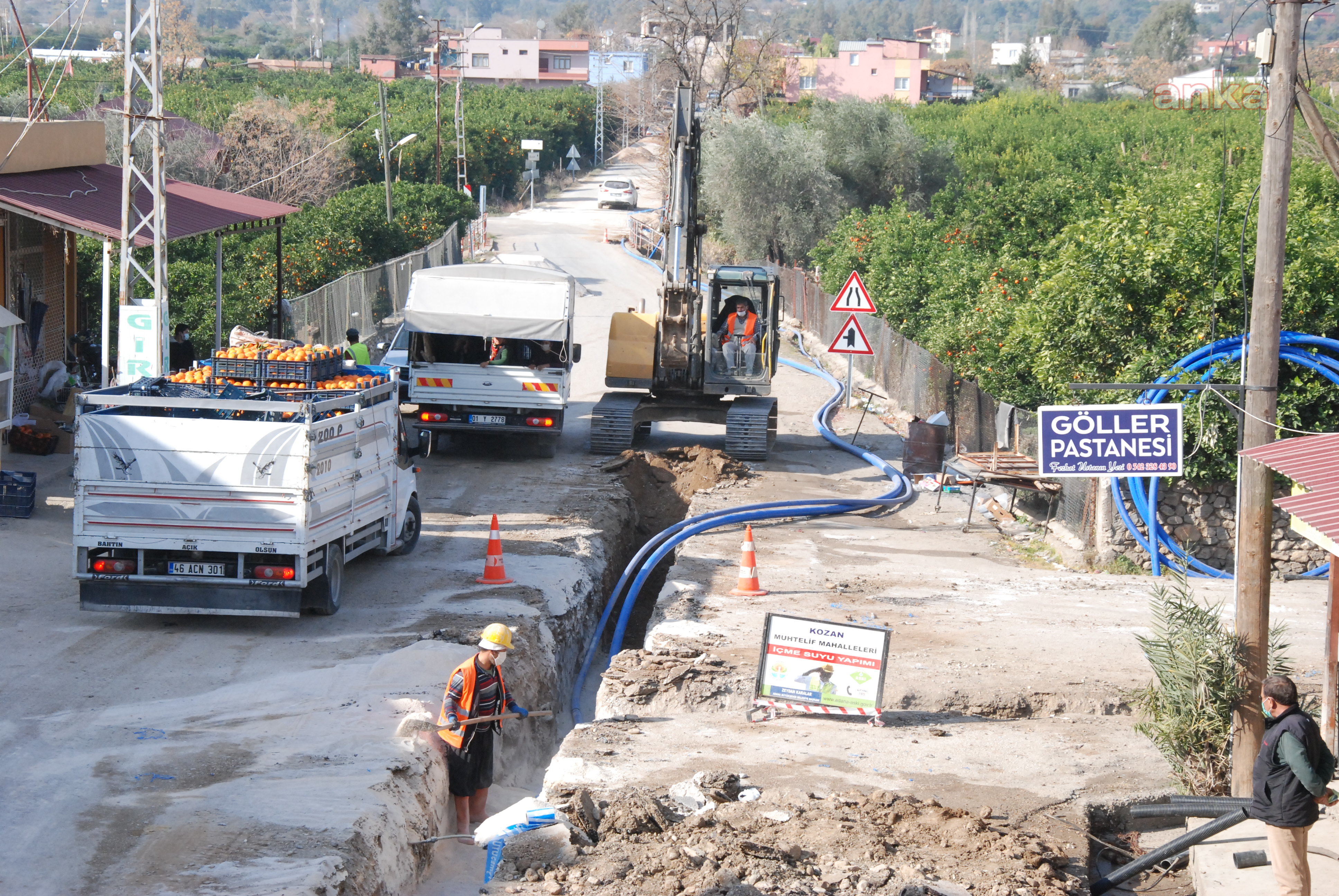 KOZAN'DA SAĞLIKLI İÇME SUYU İÇİN BÜYÜKŞEHİR'DEN YOĞUN ÇALIŞMA