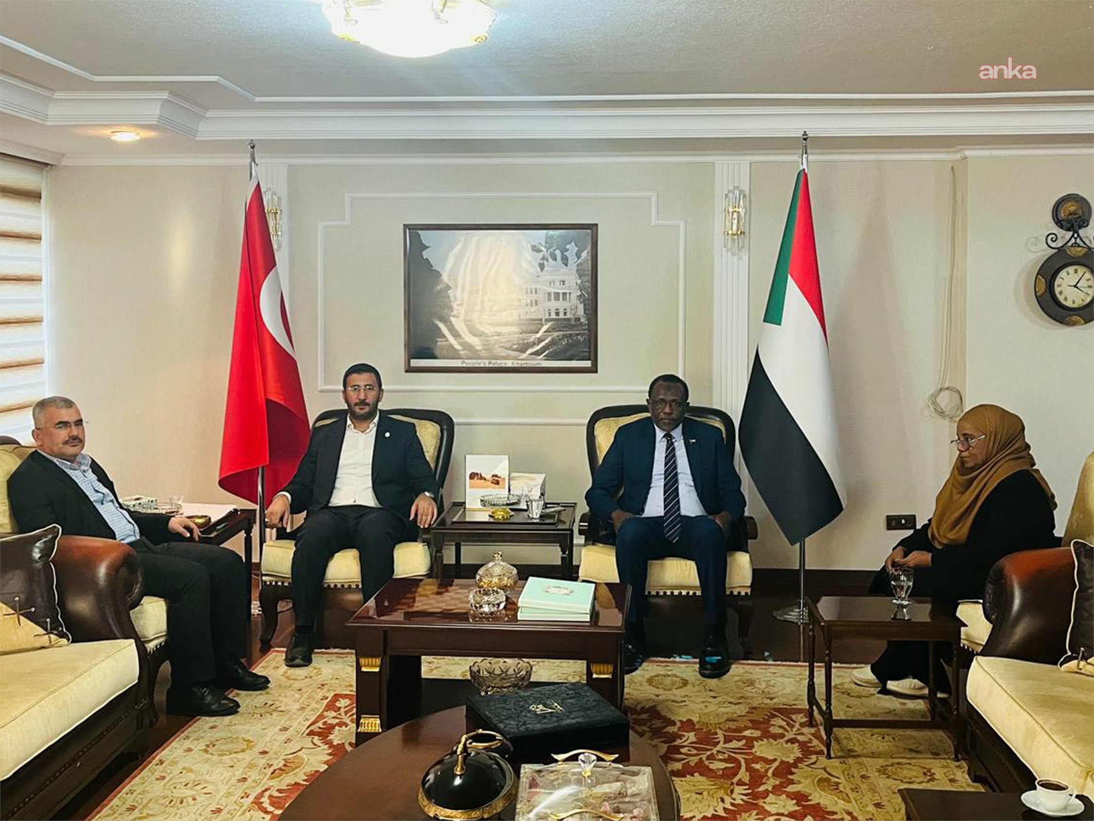 HÜDA PAR'dan Sudan Büyükelçiliği'ne taziye ziyareti