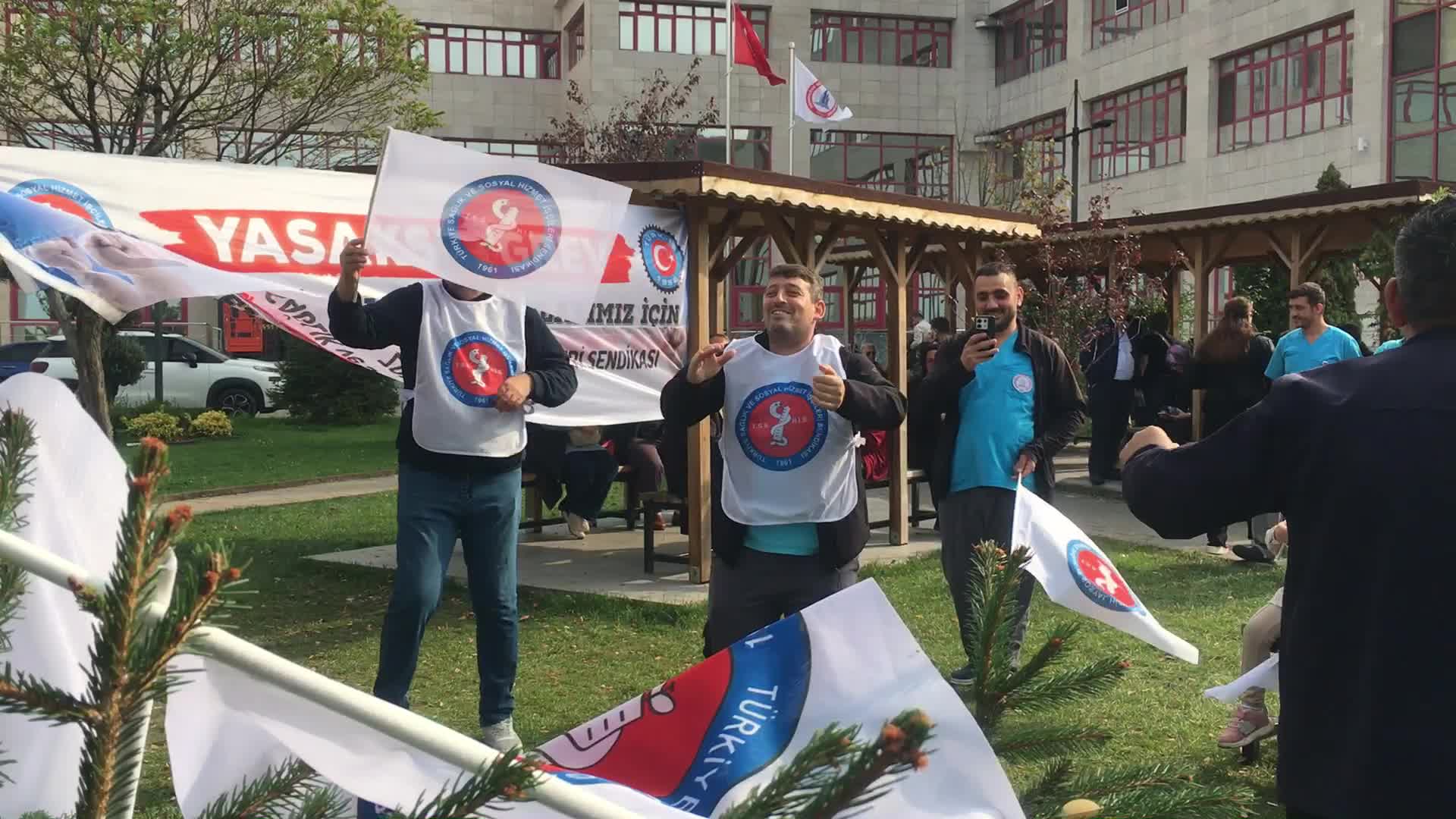 BEÜ Hastanesi'nde ücret krizi: Sağlık emekçileri iş bıraktı