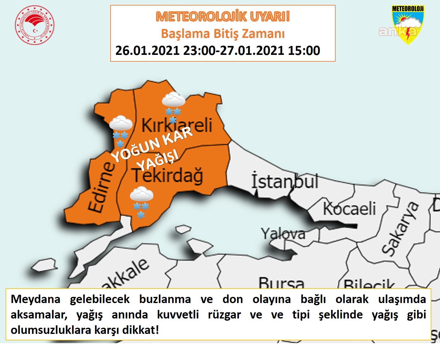METEOROLOJİ'DEN PEŞ PEŞE KAR, SAĞANAK VE FIRTINA UYARISI