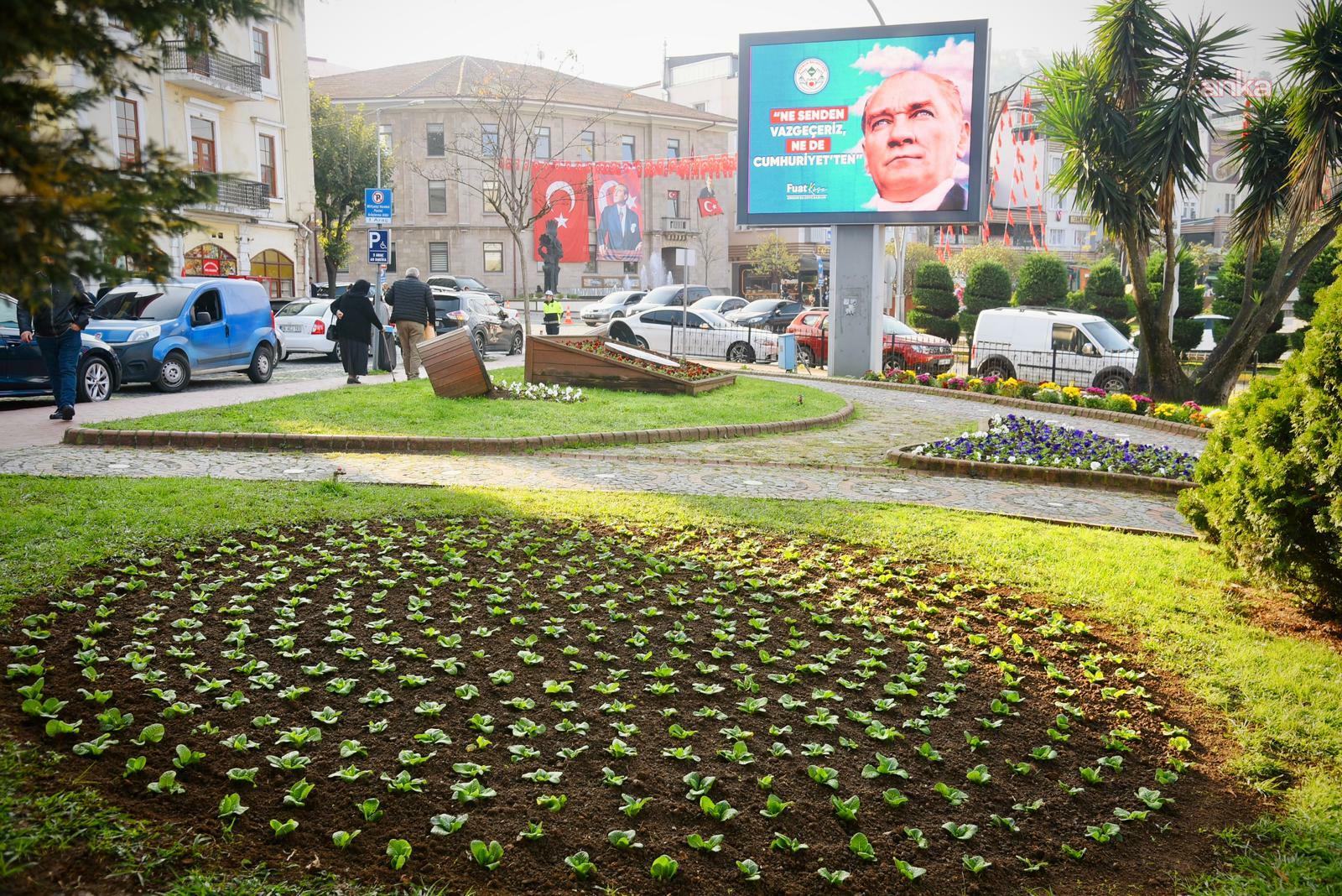 Giresun’da yeşil alanlarda temizlik ve peyzaj çalışmaları sürüyor