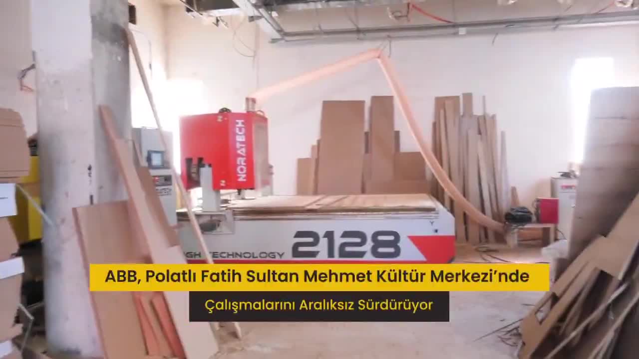 Ankara Büyükşehir Belediyesi, Polatlı’ya değer katacak kültür merkezinin yapımına devam ediyor