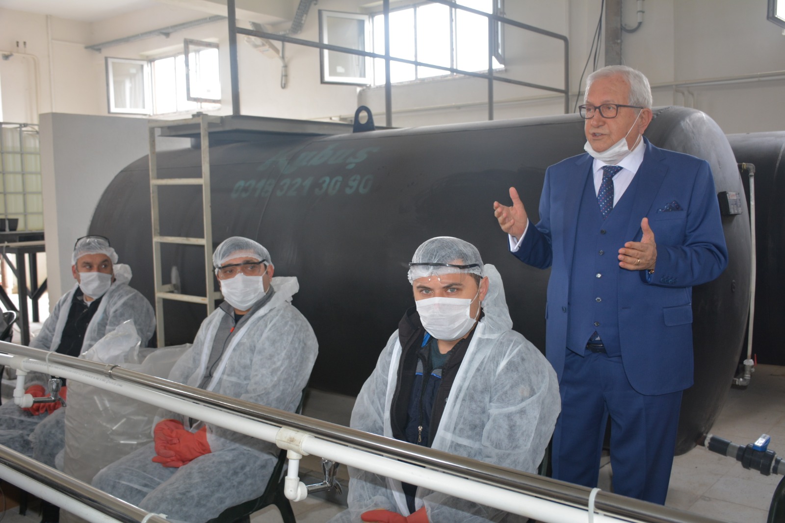 KDZ. EREĞLİ BELEDİYESİ, MASKEDEN SONRA DEZENFEKTAN ÜRETİMİNE BAŞLADI