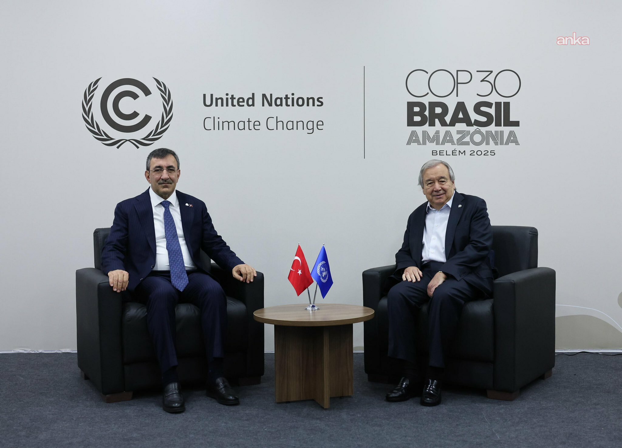 Cumhurbaşkanı Yardımcısı Yılmaz, BM Genel Sekreteri Guterres ile görüştü
