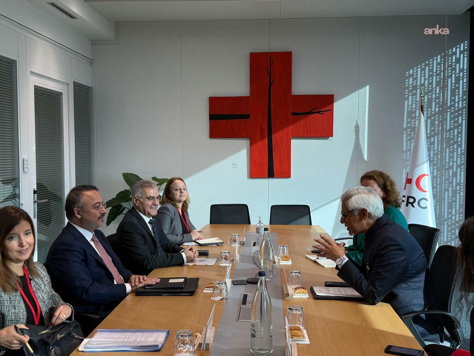 Dışişleri Bakan Yardımcısı Yılmaz, IFRC Genel Sekreteri Chapagain ile görüştü
